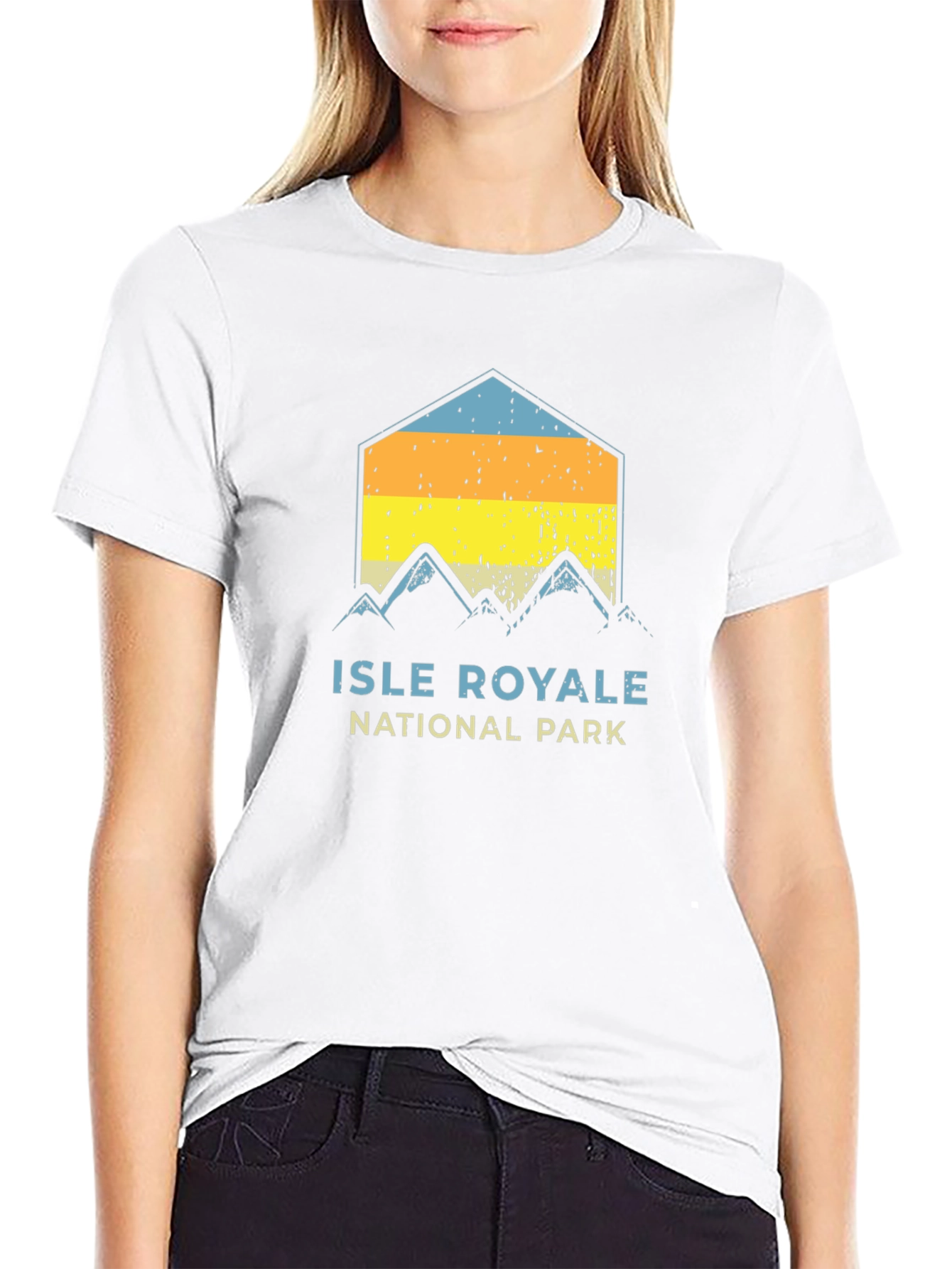 Isle Royale National Park T-Shirt Retro Mountain Tee