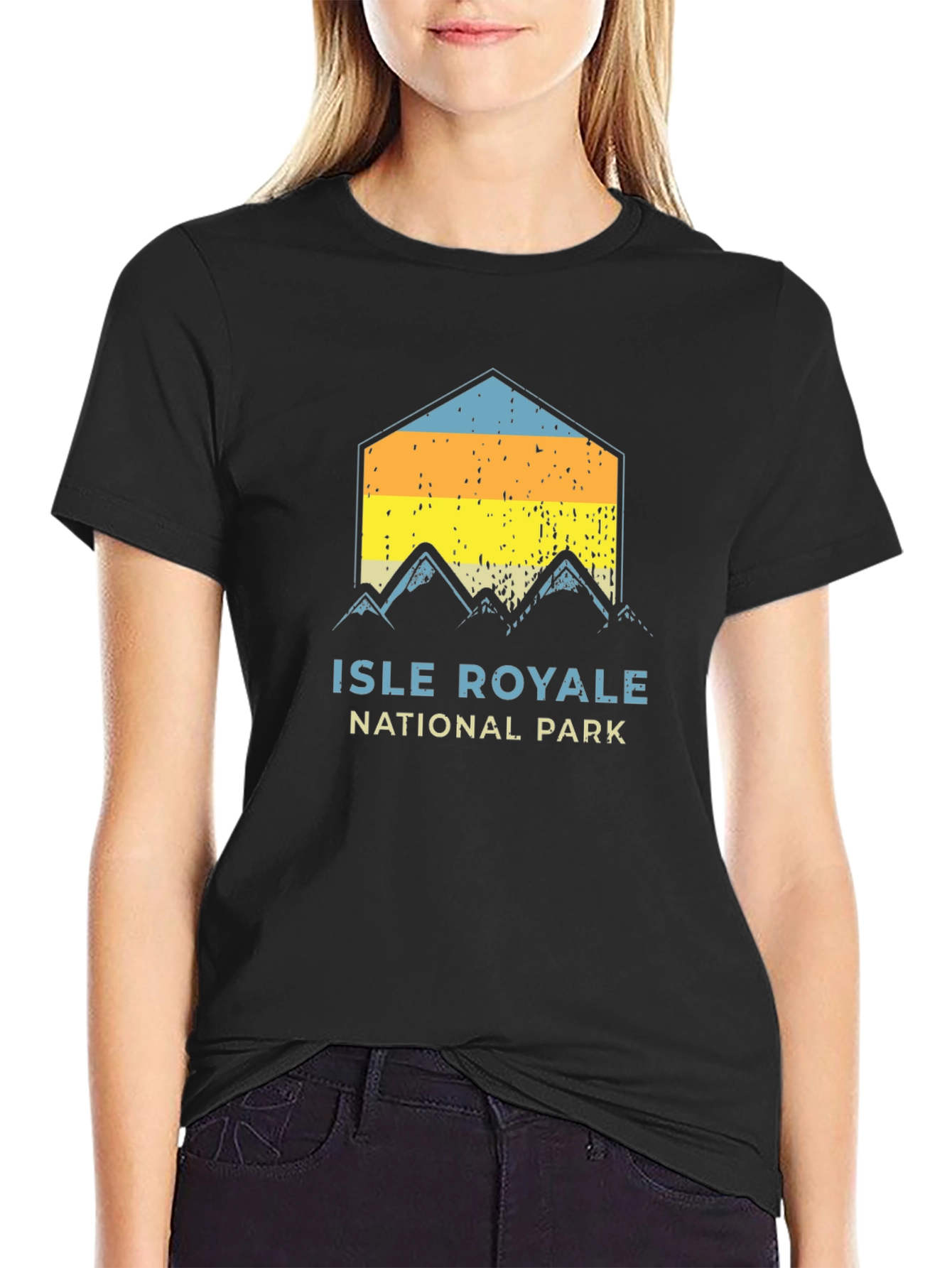 Isle Royale National Park T-Shirt Retro Mountain Tee