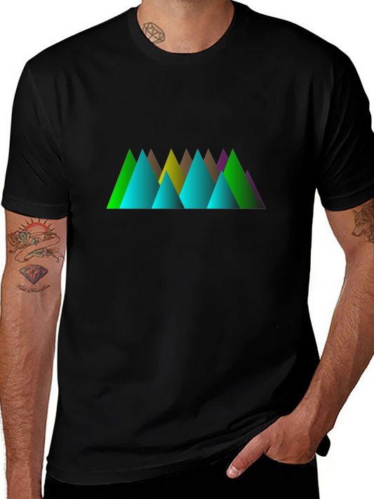 Geometric Mountain Peak T-Shirt