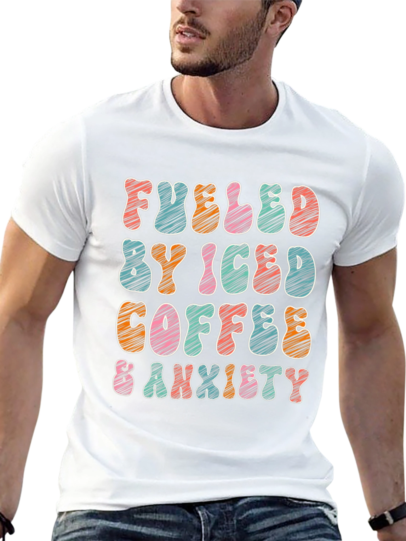 Fueled By Iced Coffee & Anxiety T-Shirt