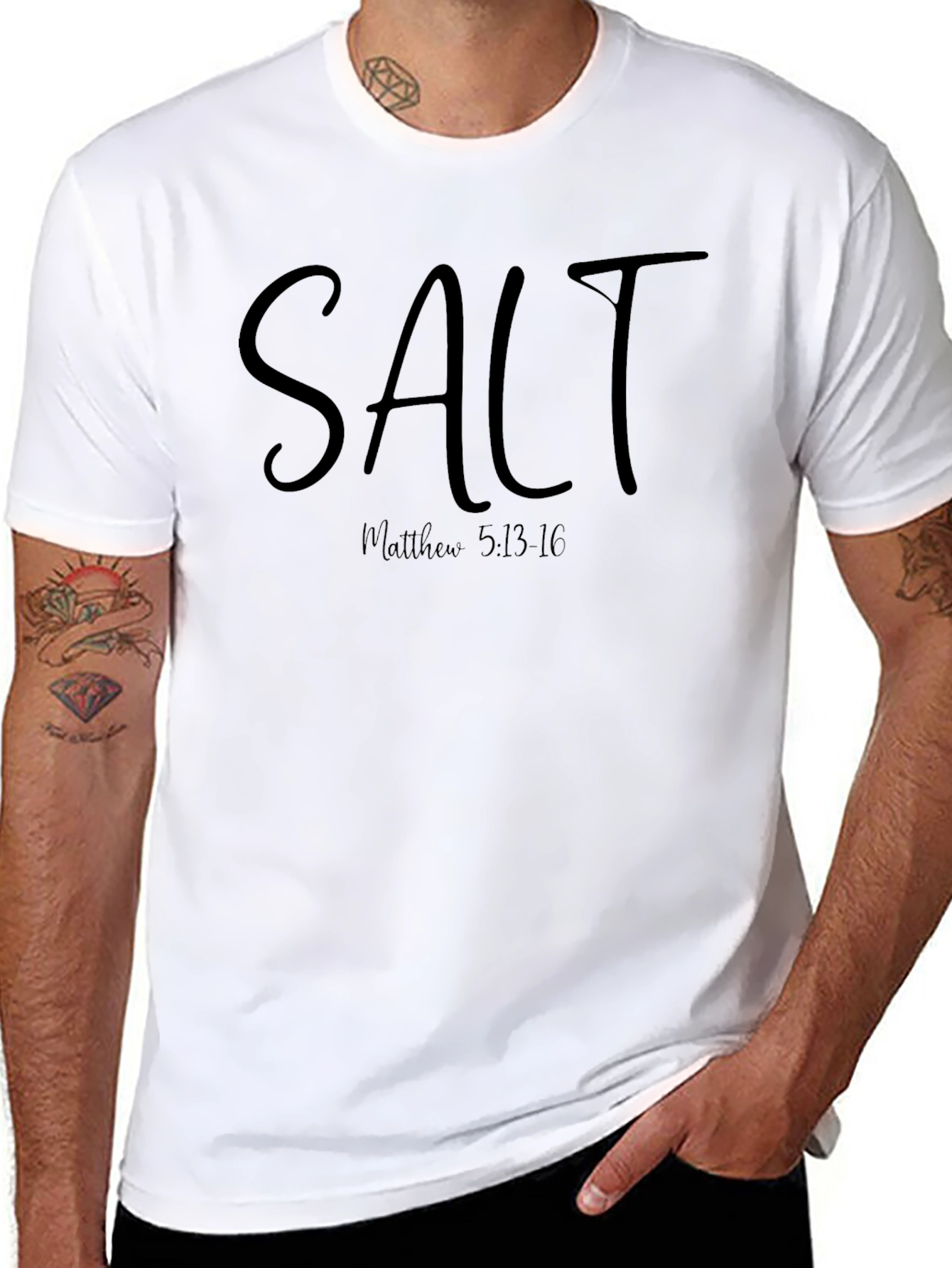 SALT Matthew 5:13-16 Graphic Tee - Black Christian Shirt
