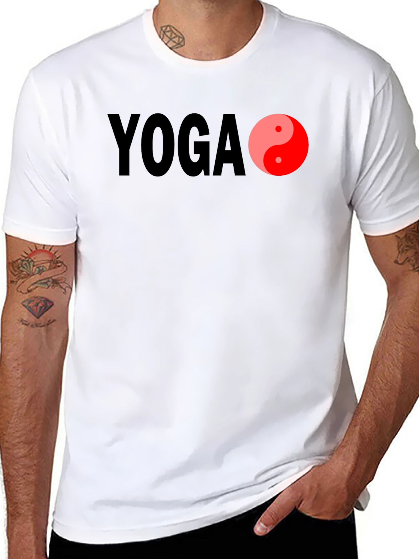 Yoga Yin Yang Graphic Tee - Comfort Fit