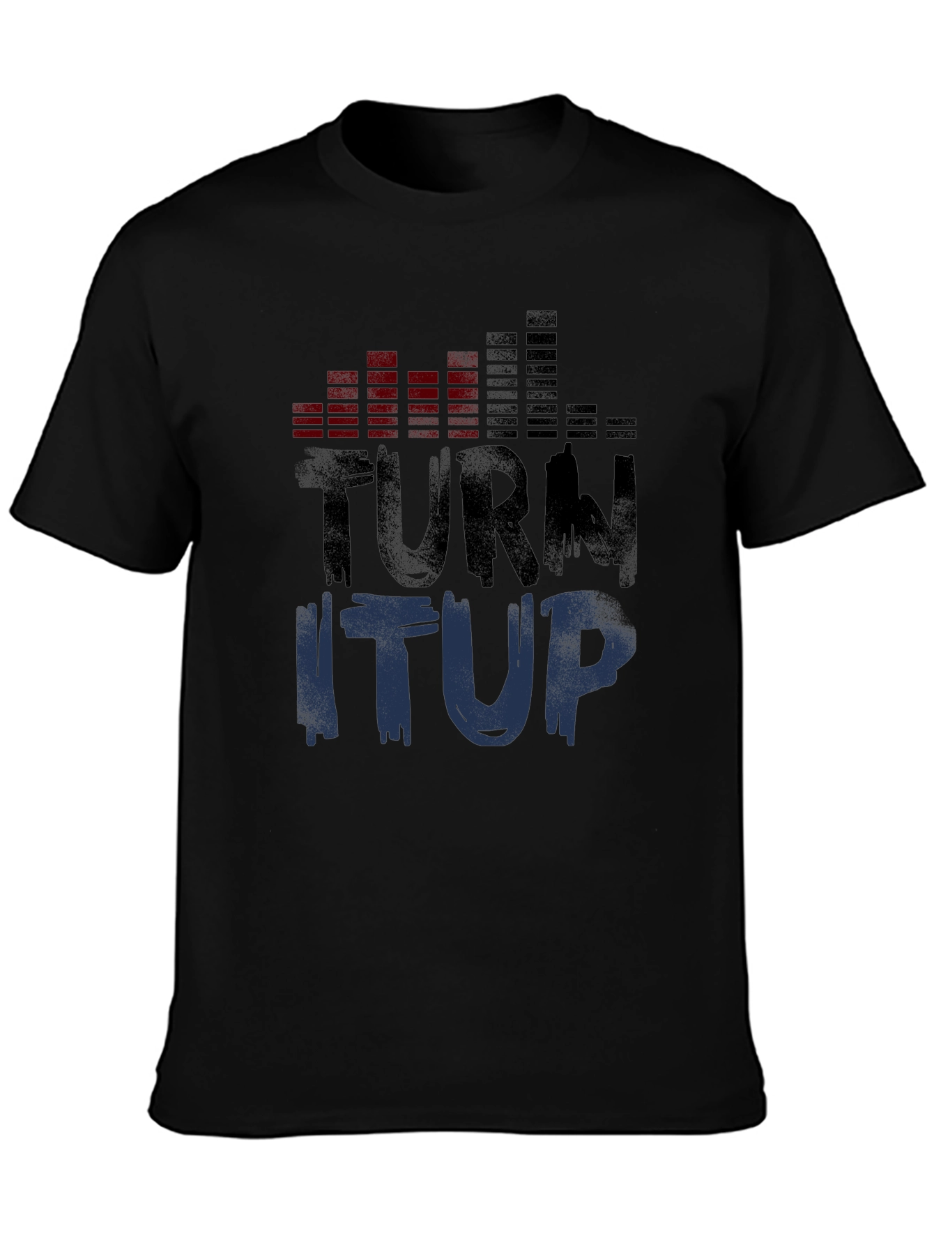 Turn It Up Graphic Tee - Black