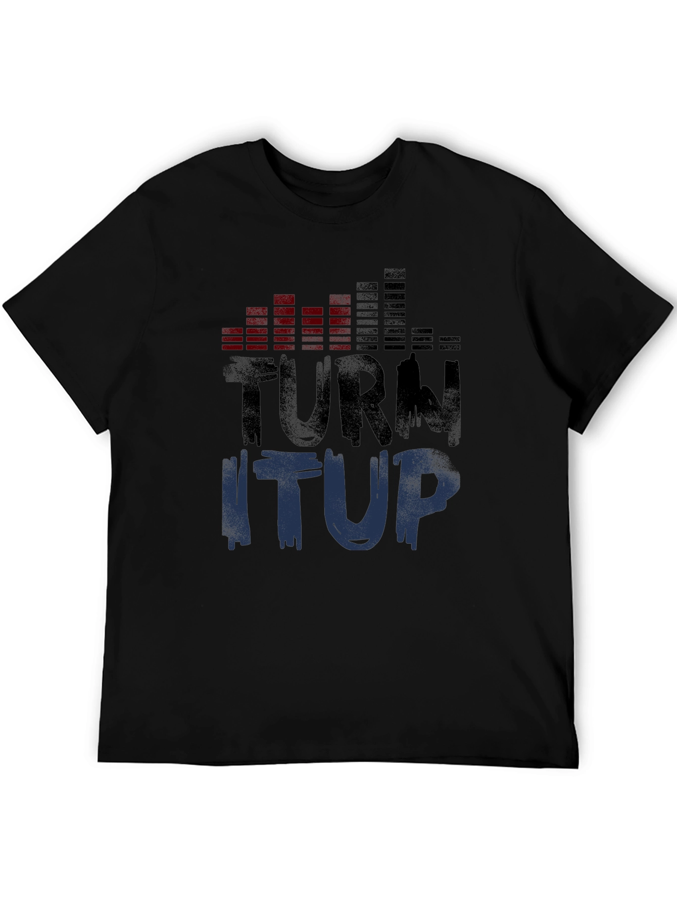 Turn It Up Graphic Tee - Black