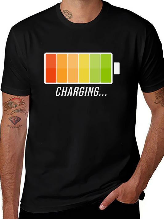 Charging Battery Graphic T-Shirt