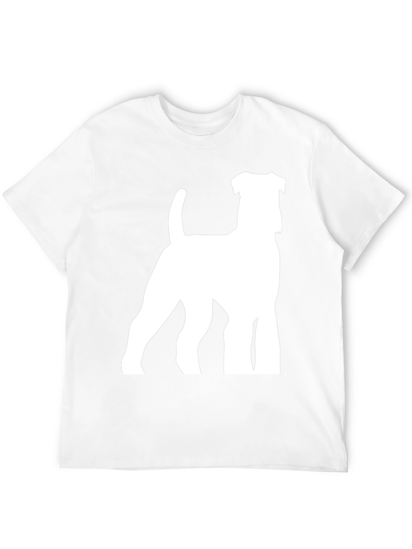 Dog Silhouette Graphic Tee - Stylish Black T-Shirt