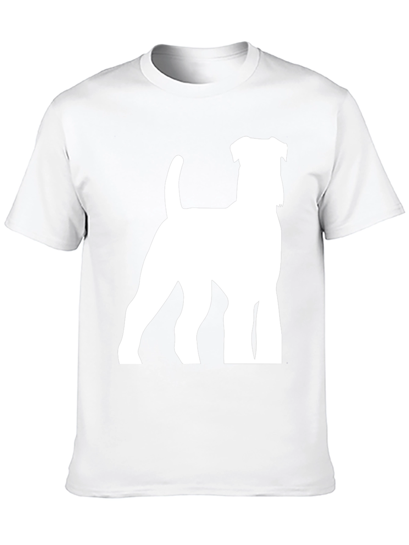 Dog Silhouette Graphic Tee - Stylish Black T-Shirt