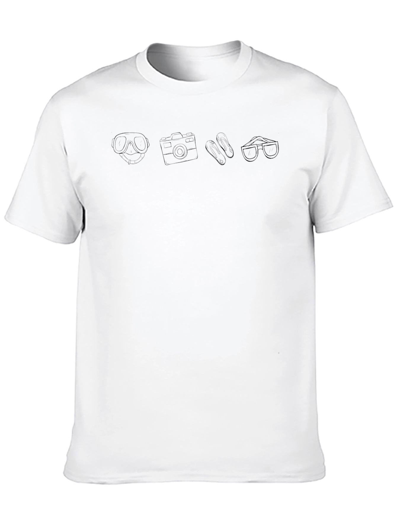 Mens Black T-Shirt - Vacation Mode