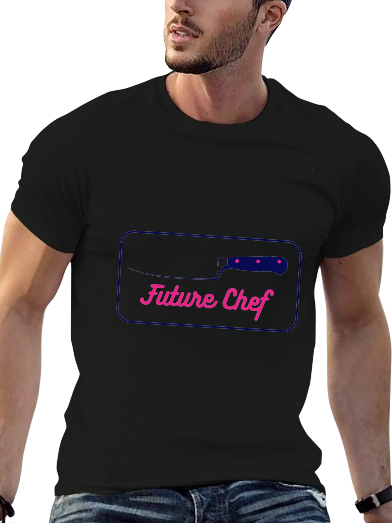 Future Chef Black T-Shirt - Culinary Aspirations