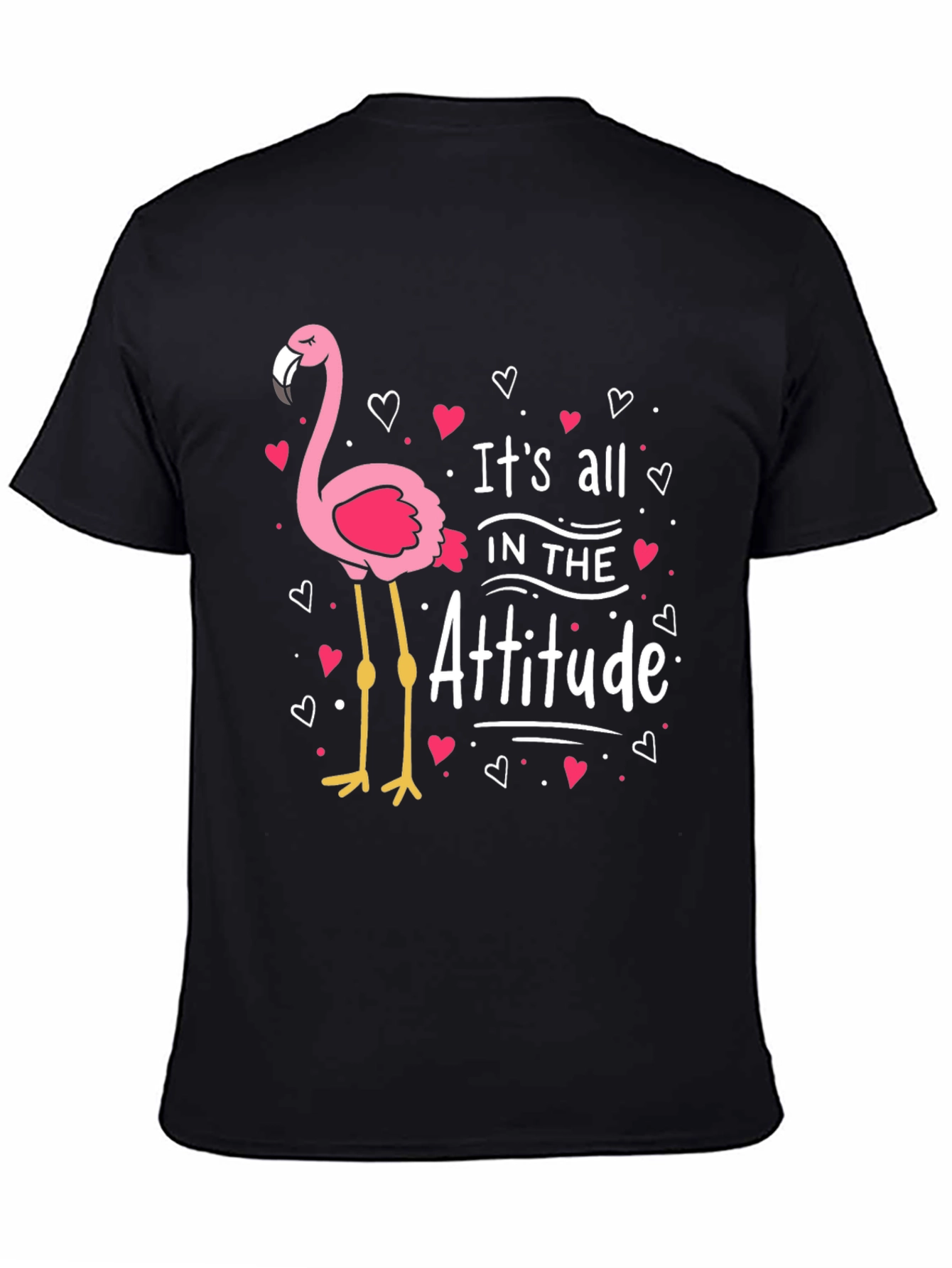 Flamingo Attitude Graphic T-Shirt