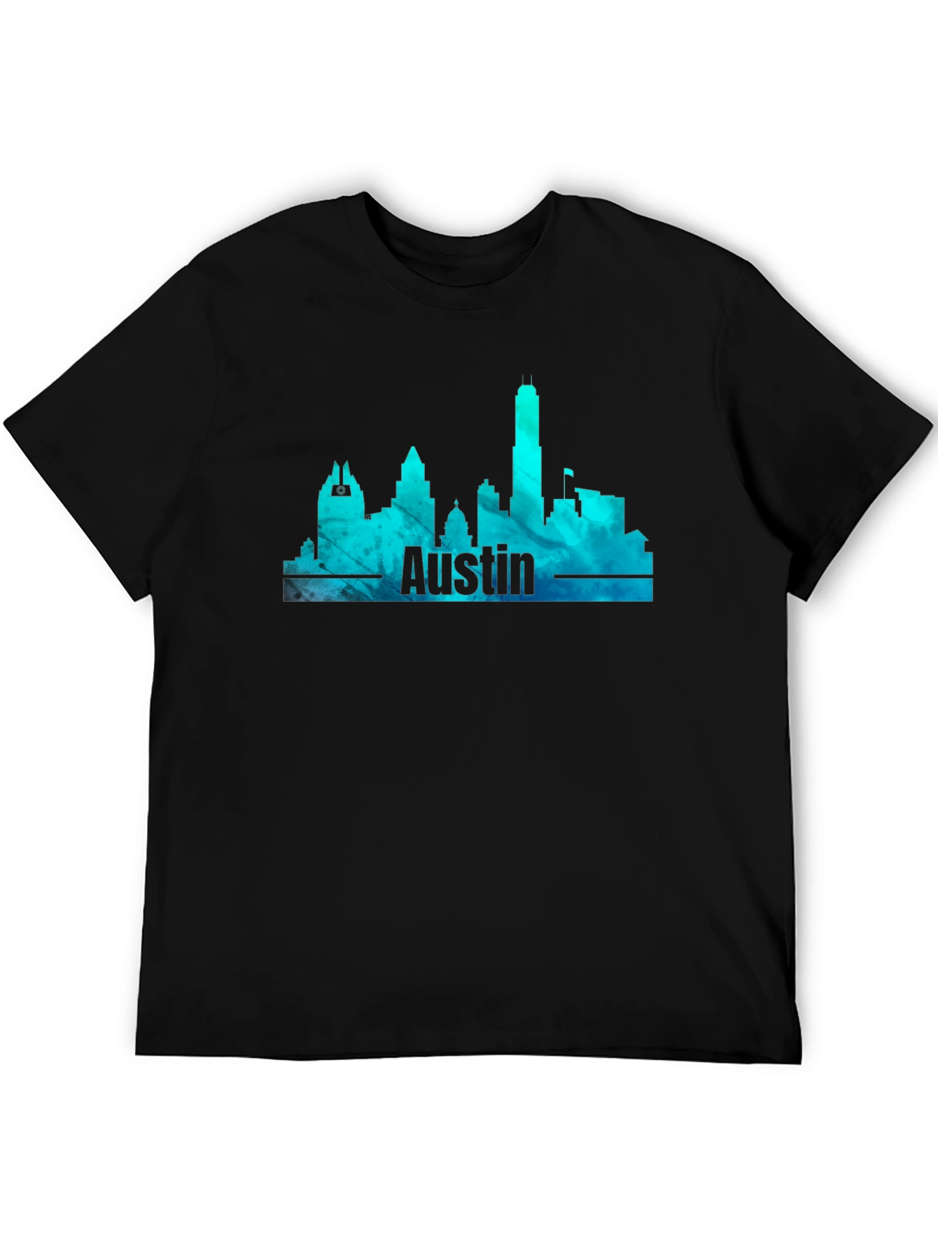 Austin Skyline Mens Graphic T-Shirt