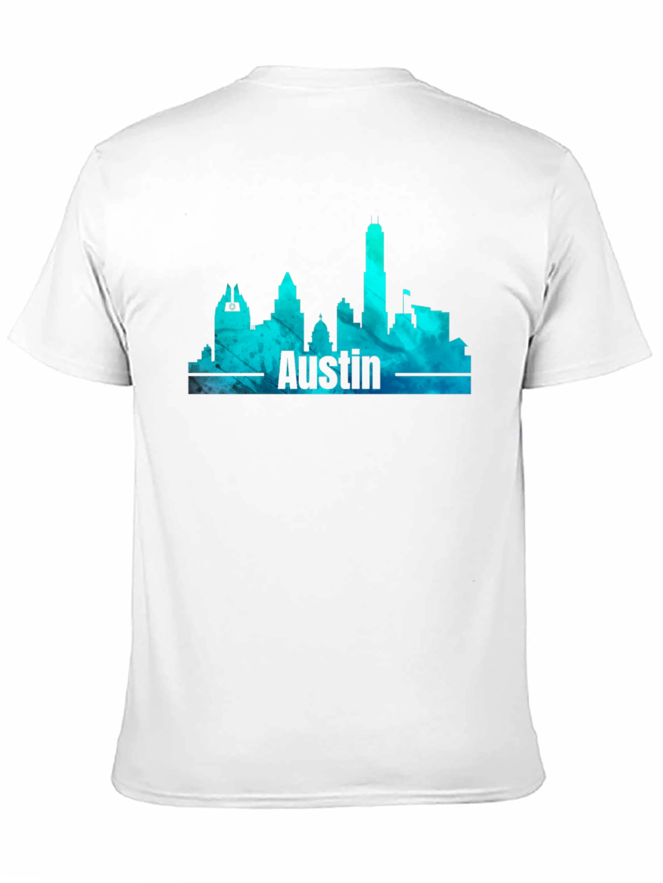 Austin Skyline Mens Graphic T-Shirt