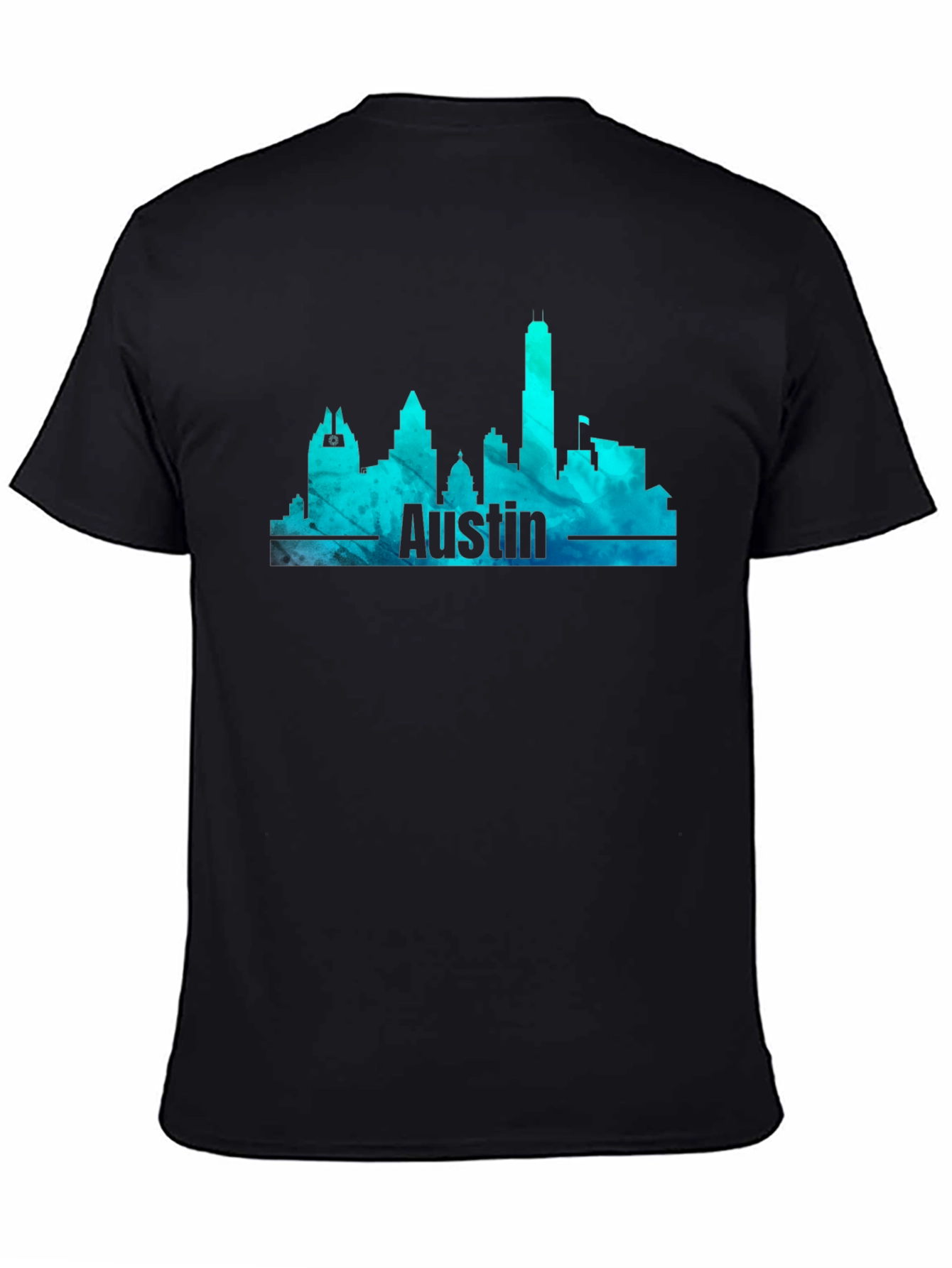 Austin Skyline Mens Graphic T-Shirt