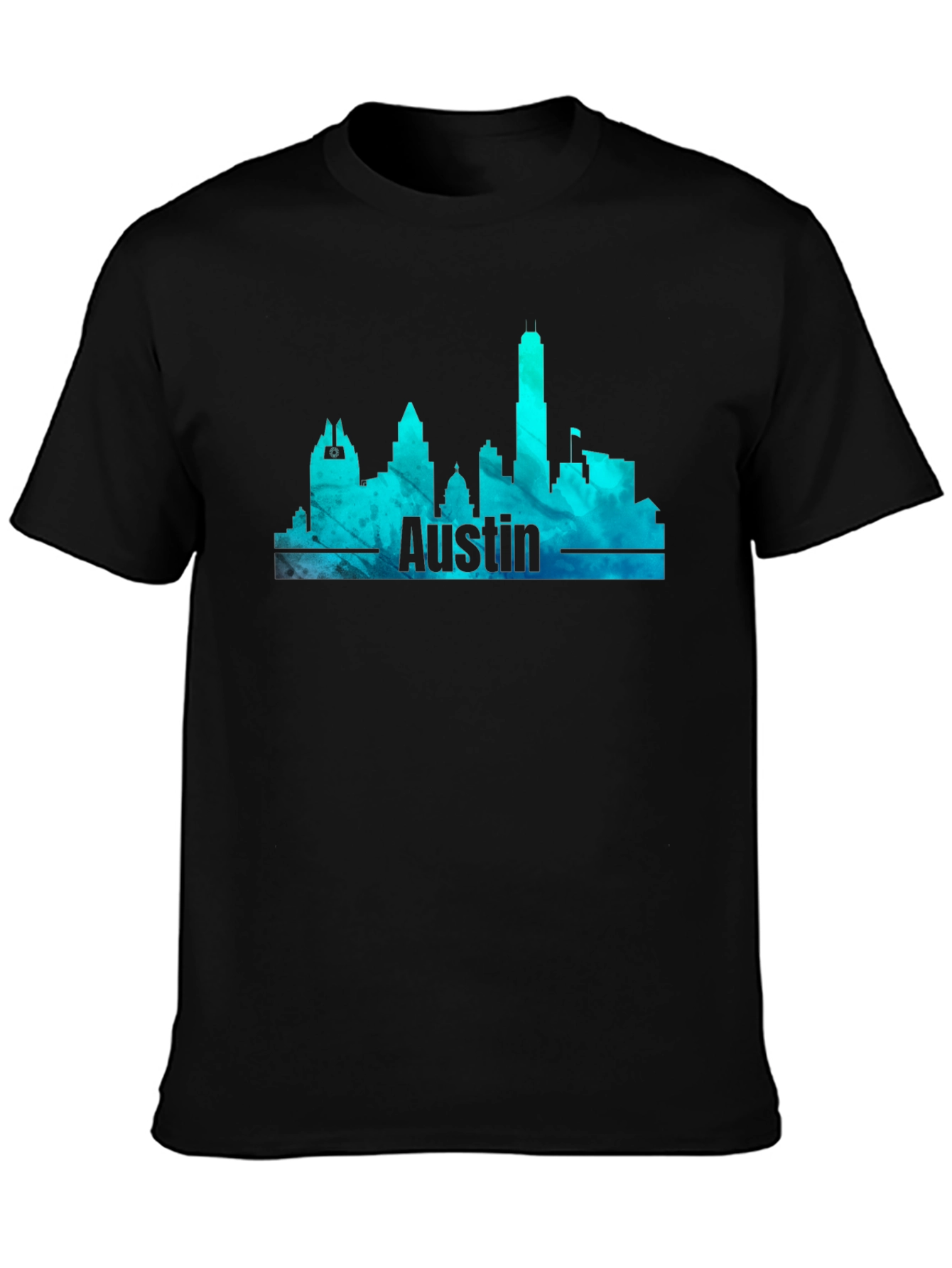 Austin Skyline Mens Graphic T-Shirt