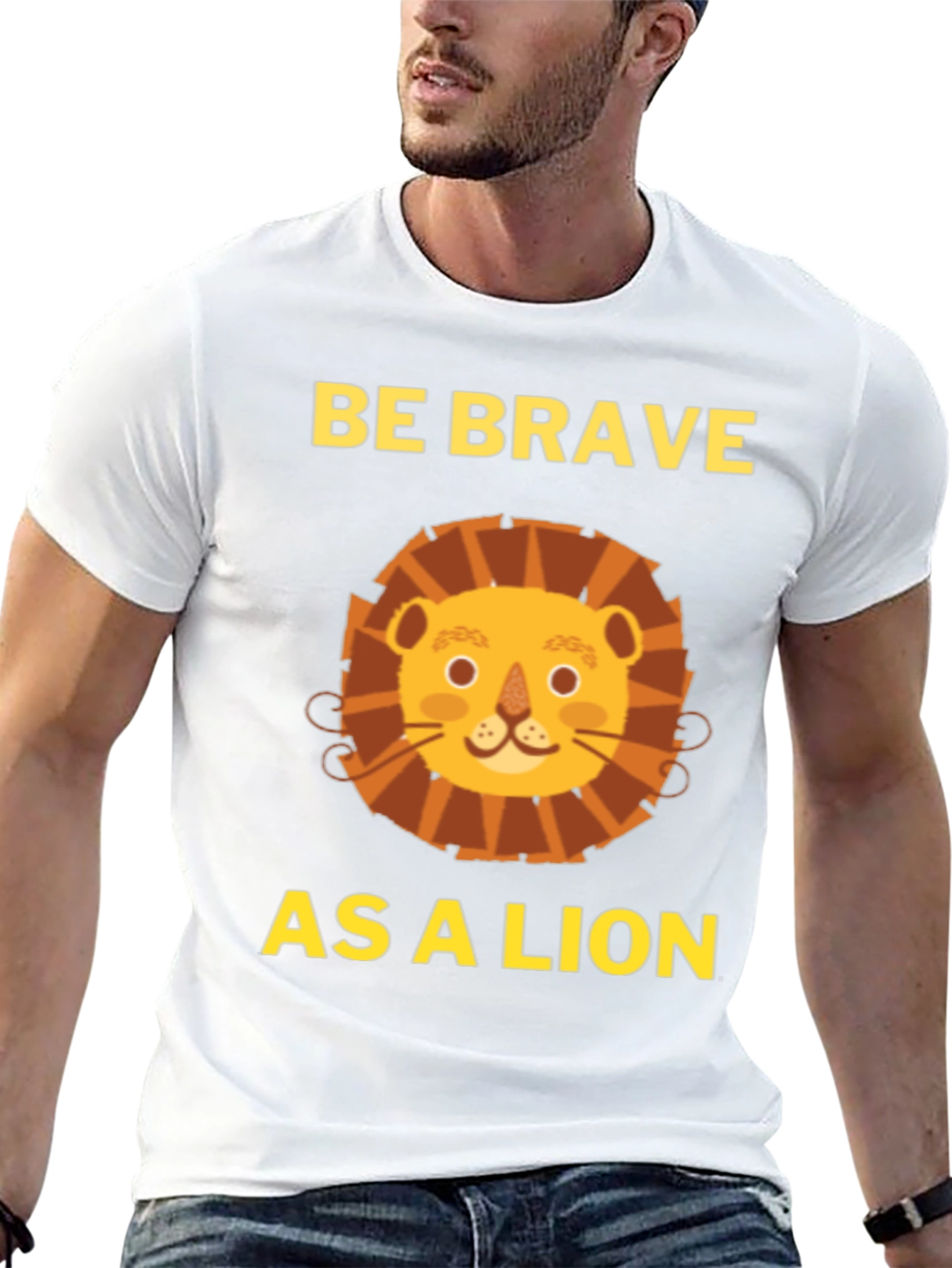 Be Brave As A Lion T-Shirt - Menswear