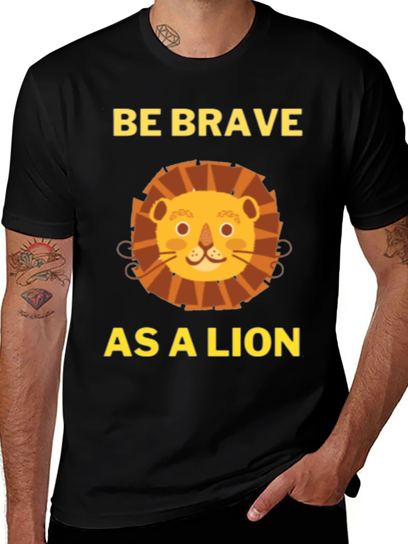 Be Brave As A Lion T-Shirt - Menswear
