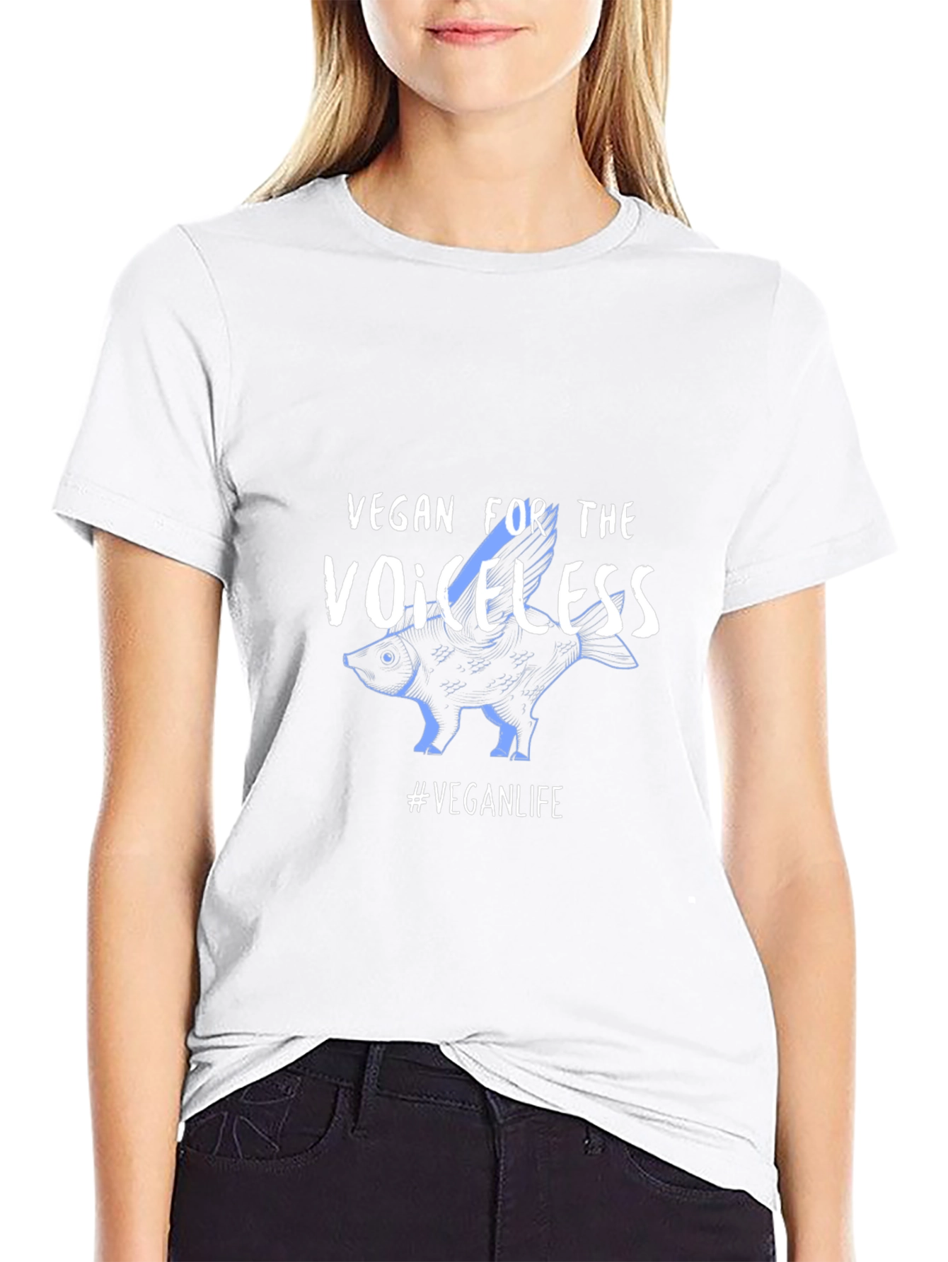 Vegan For The Voiceless Black T-Shirt