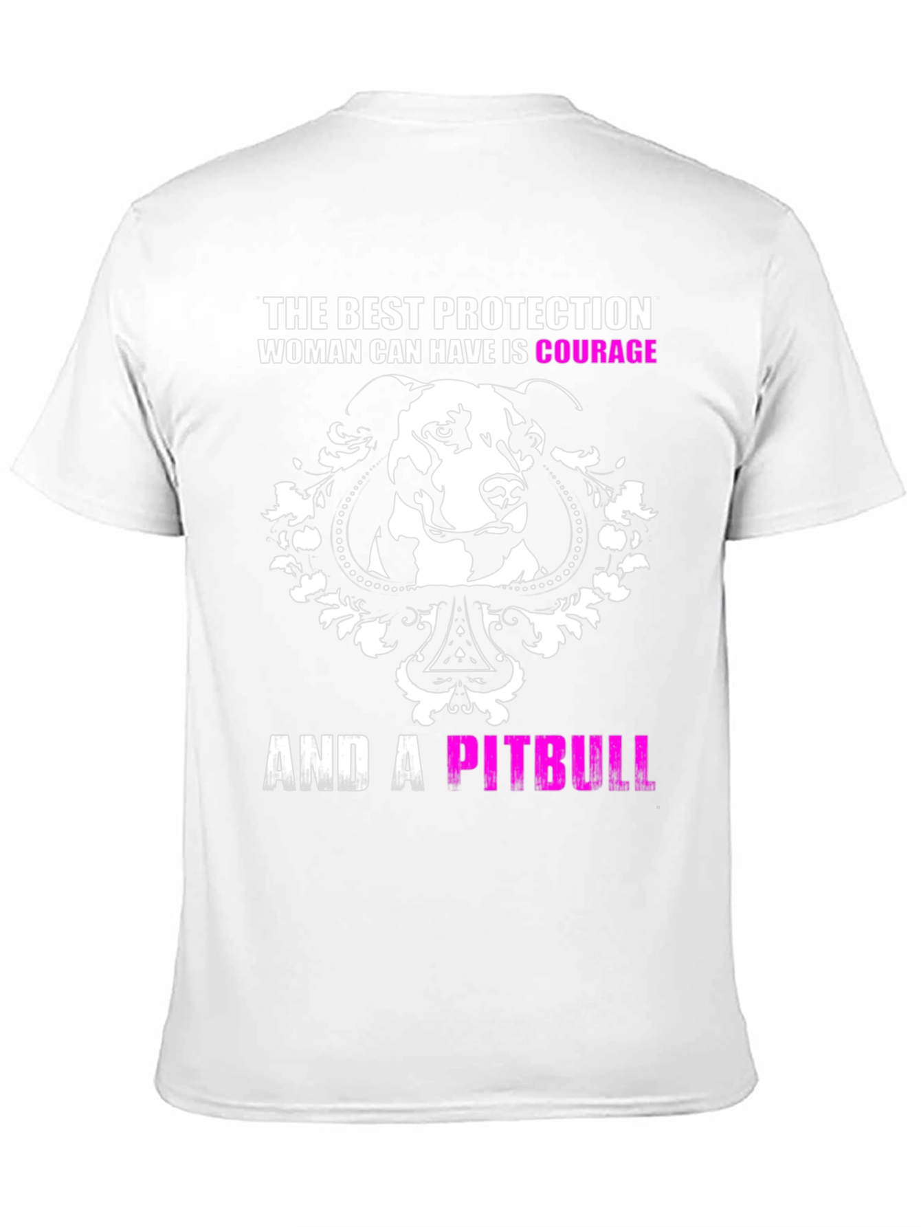 Courage and a Pitbull Black Graphic T-Shirt