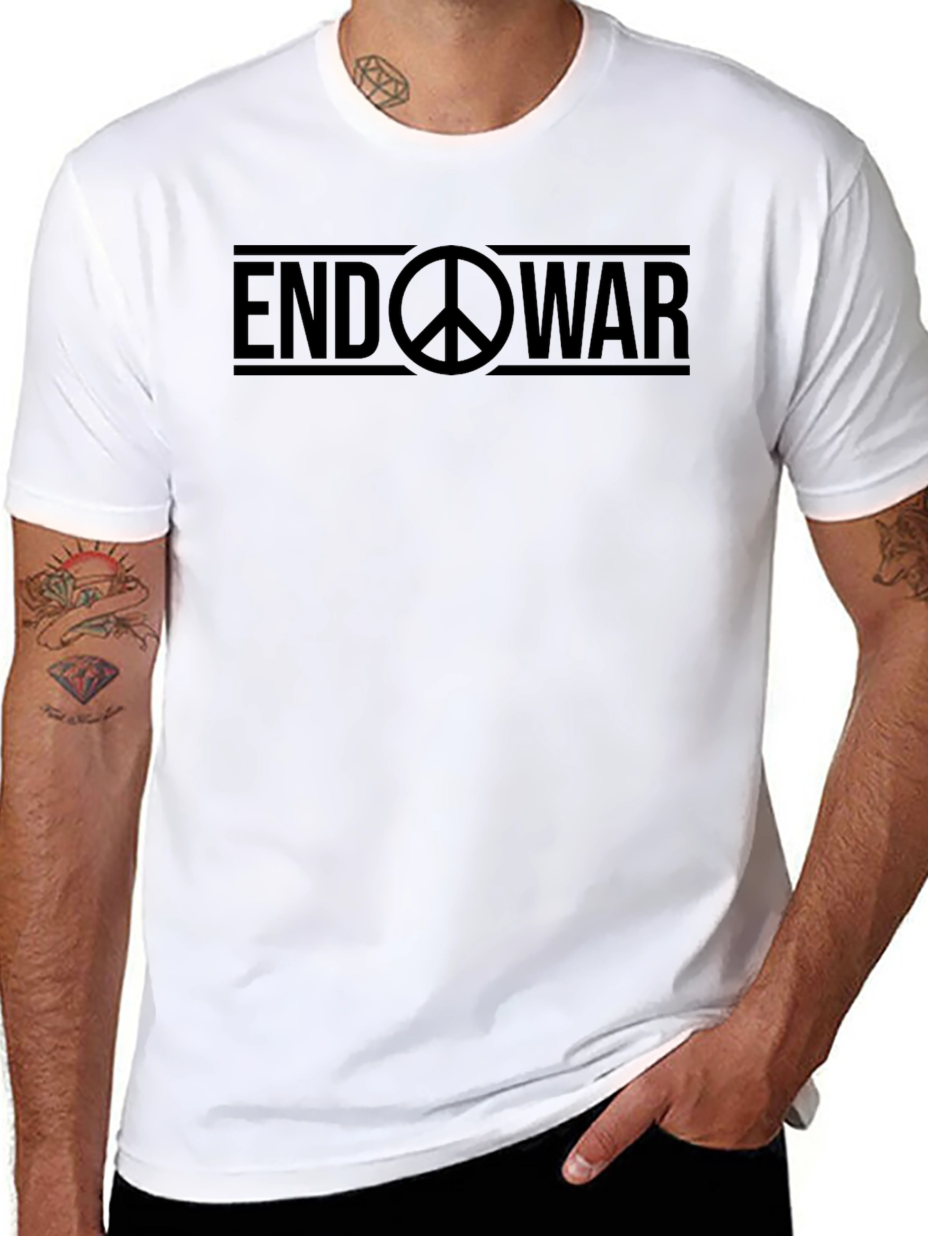 End War Graphic Tee - Peace Movement T-Shirt