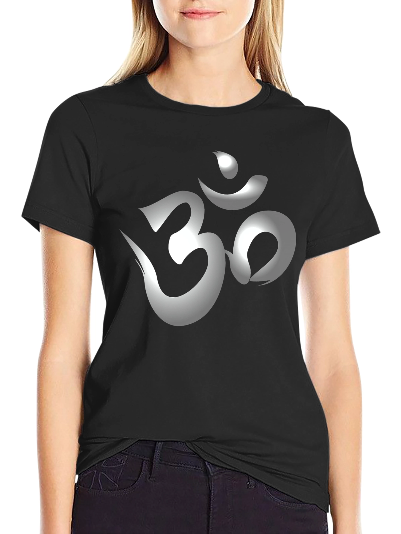 Om Symbol Graphic Black T-Shirt