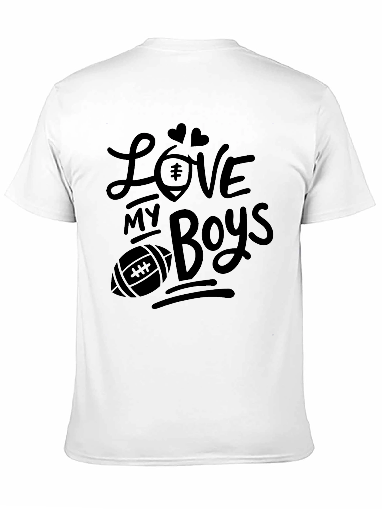 Love My Boys Football T-Shirt