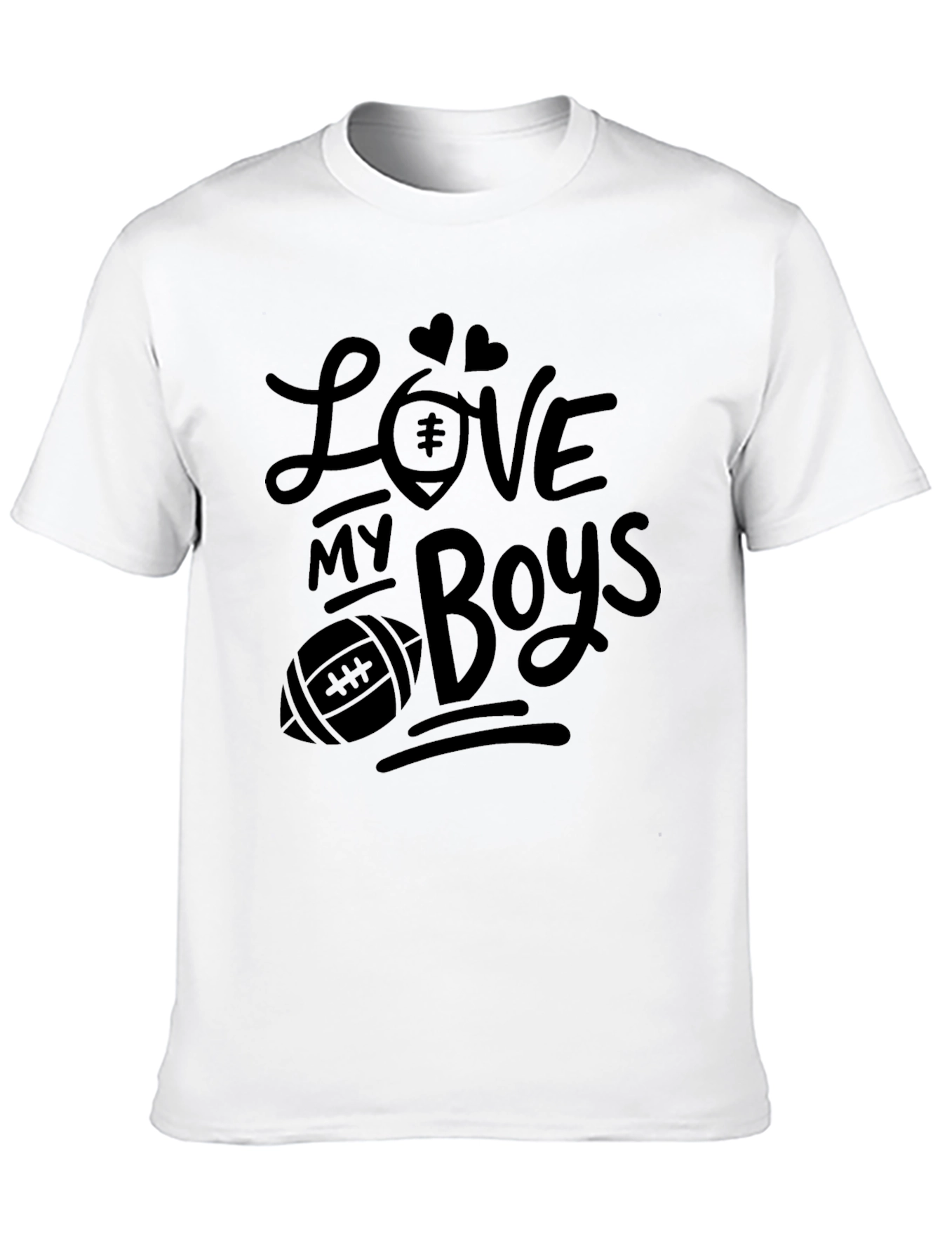 Love My Boys Football T-Shirt