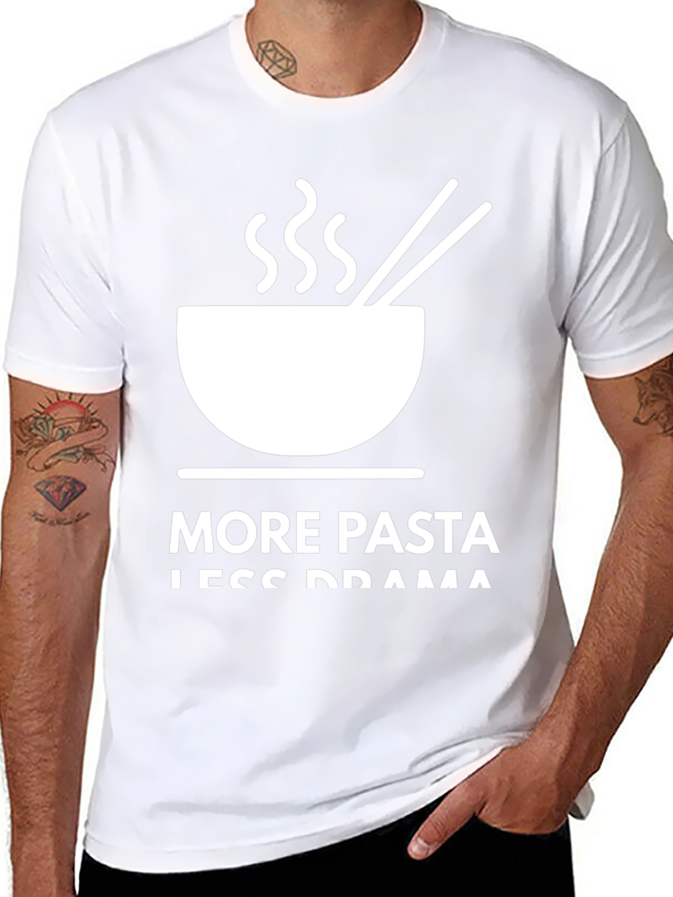 More Pasta Less Drama Graphic Tee