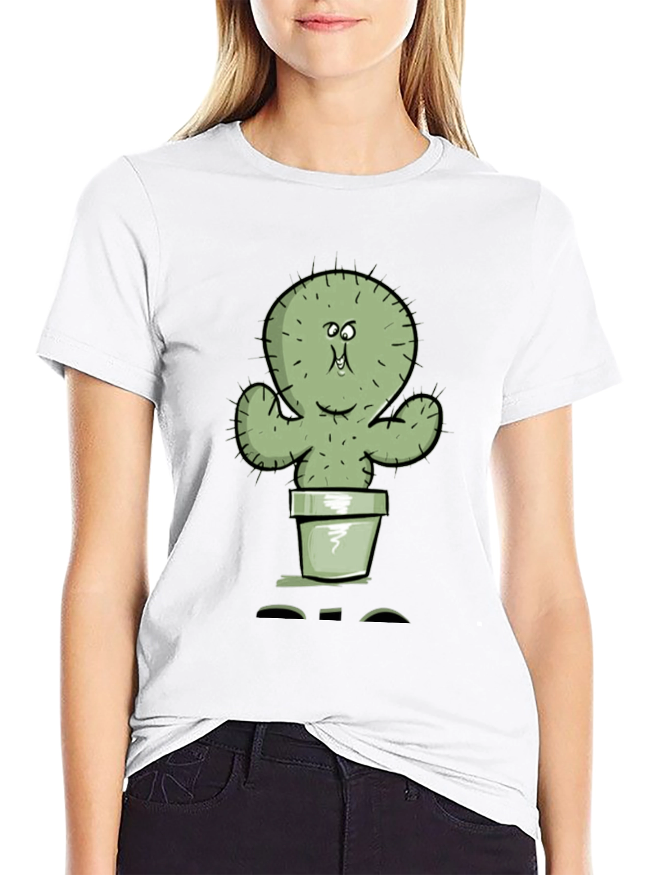 Funny Cartoon Cactus T-Shirt