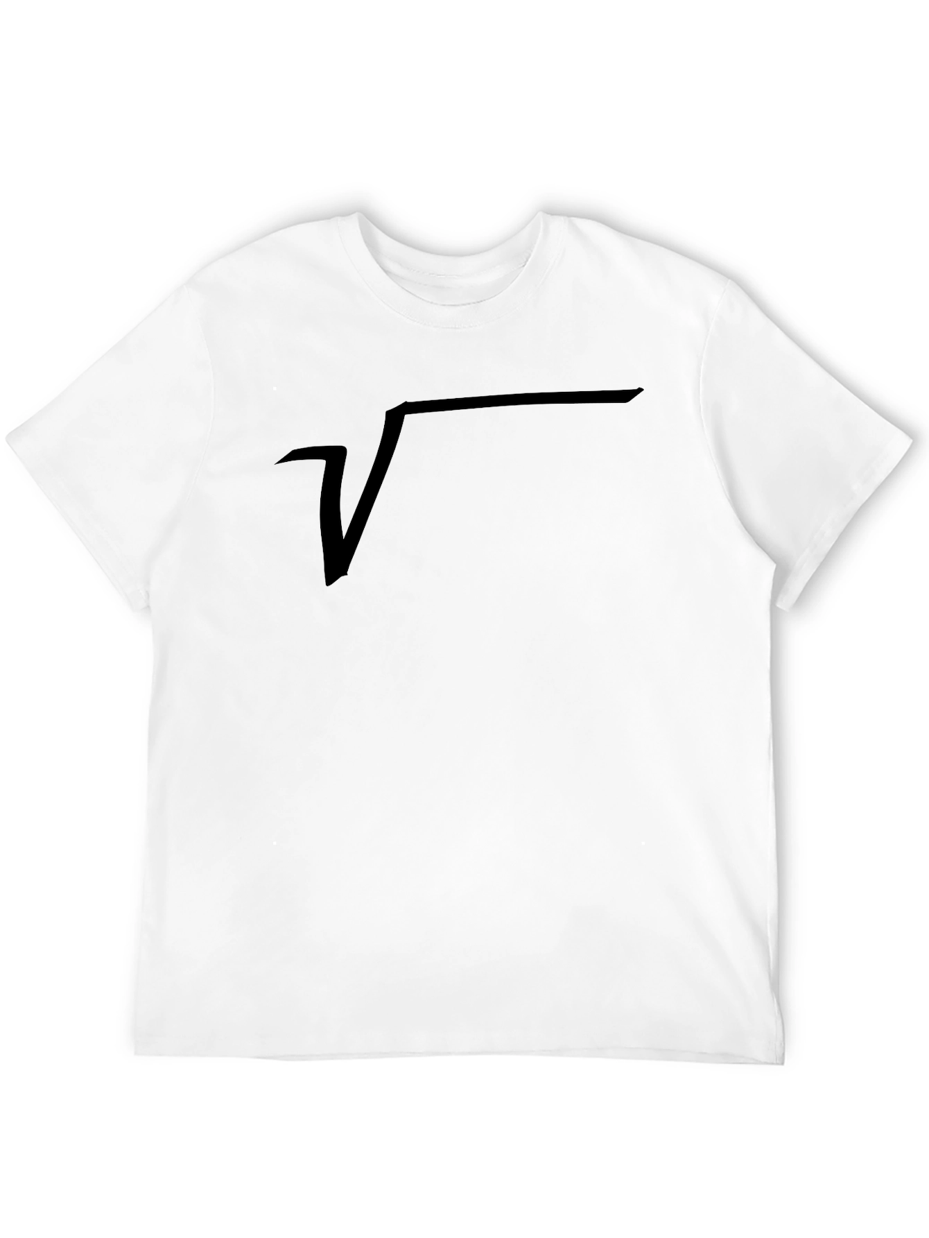 Math Root Symbol Black T-Shirt
