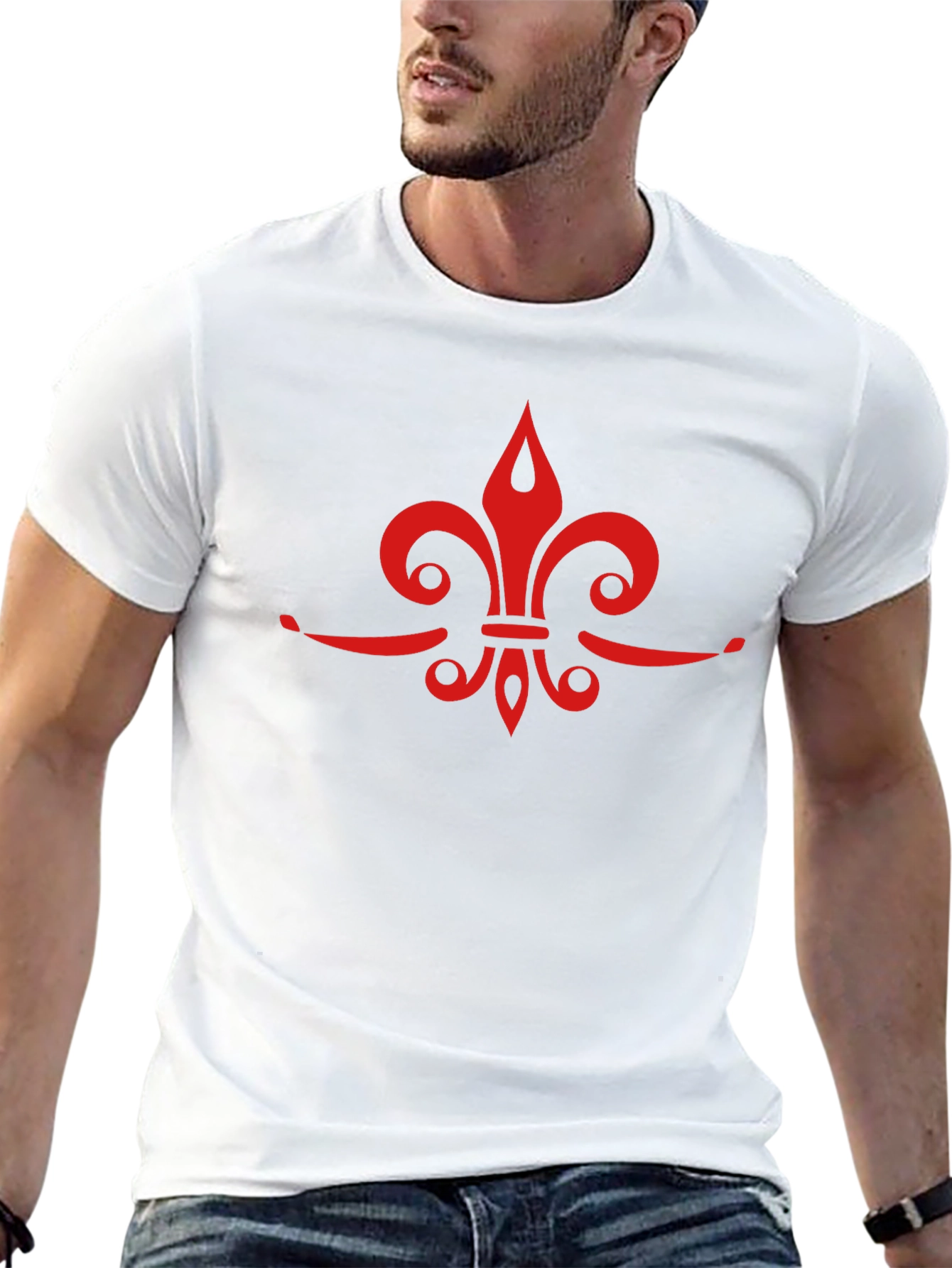 Fleur-de-Lis Graphic Tee - Casual Comfort