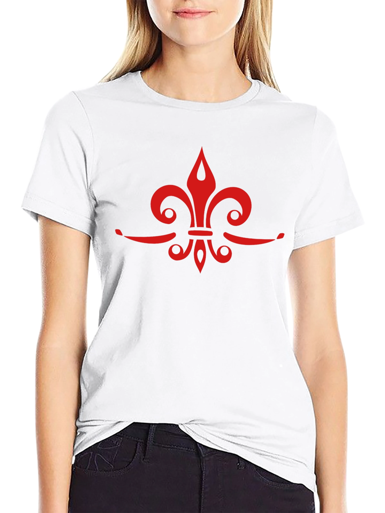 Fleur-de-Lis Graphic Tee - Casual Comfort