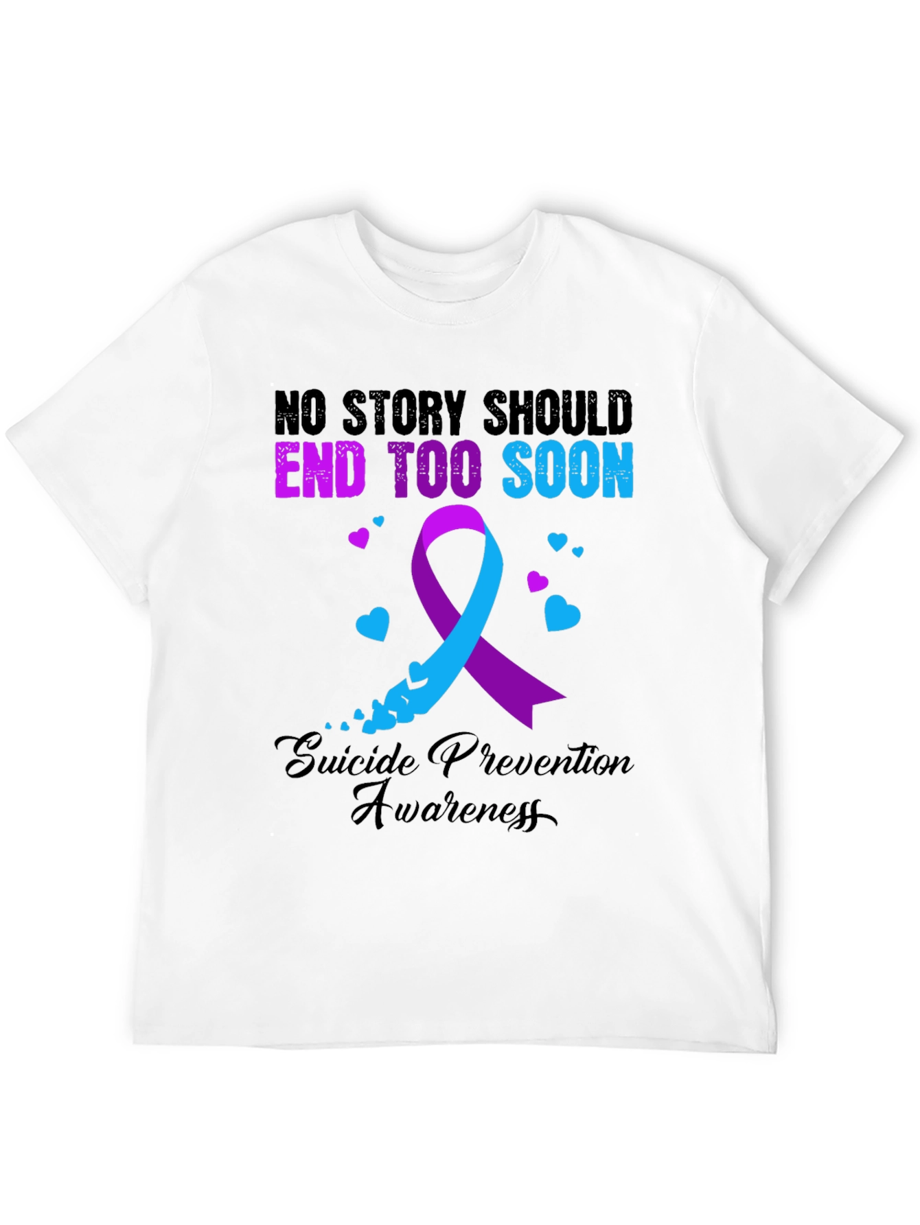 Suicide Prevention Awareness Ribbon T-Shirt