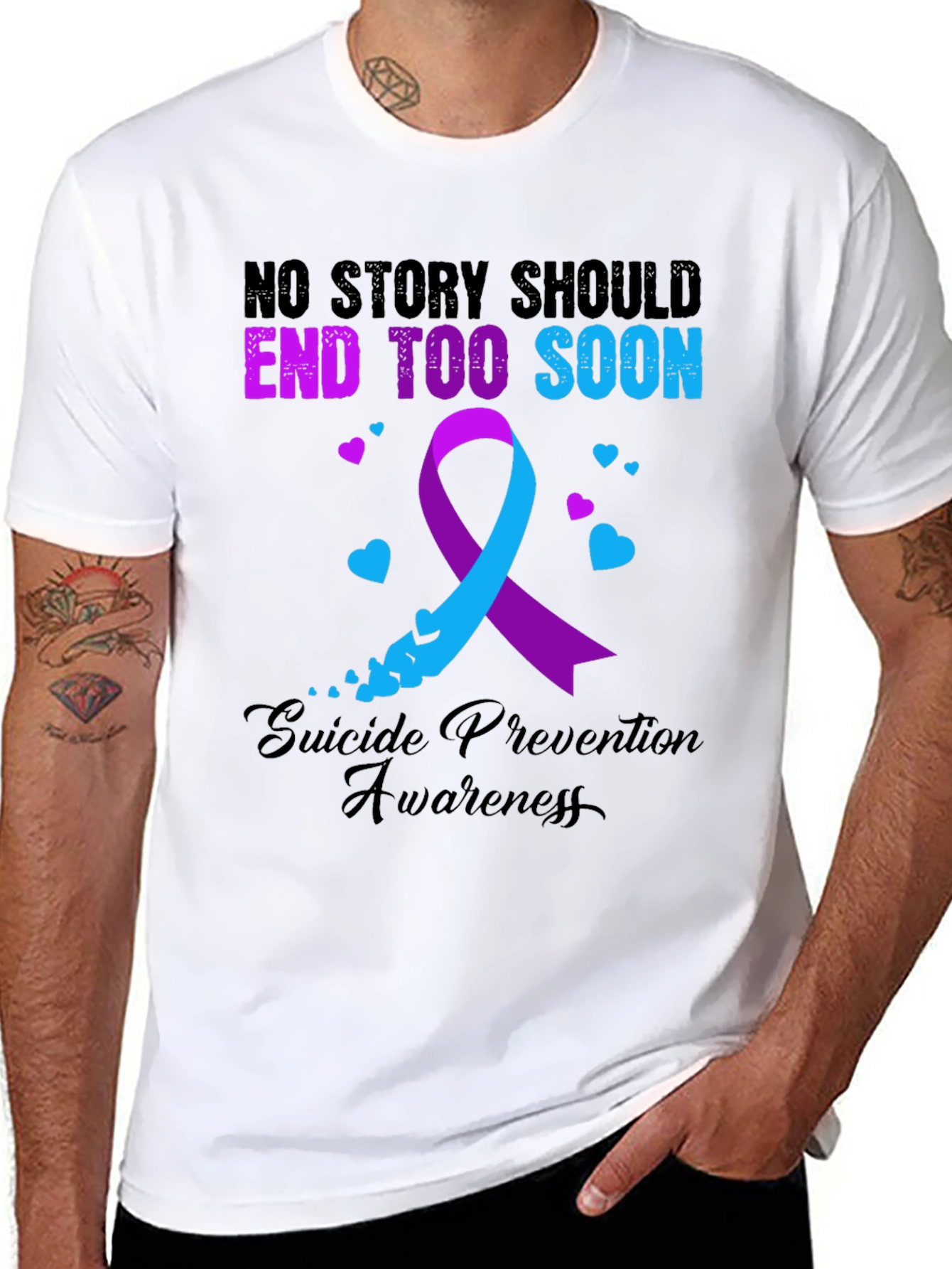 Suicide Prevention Awareness Ribbon T-Shirt