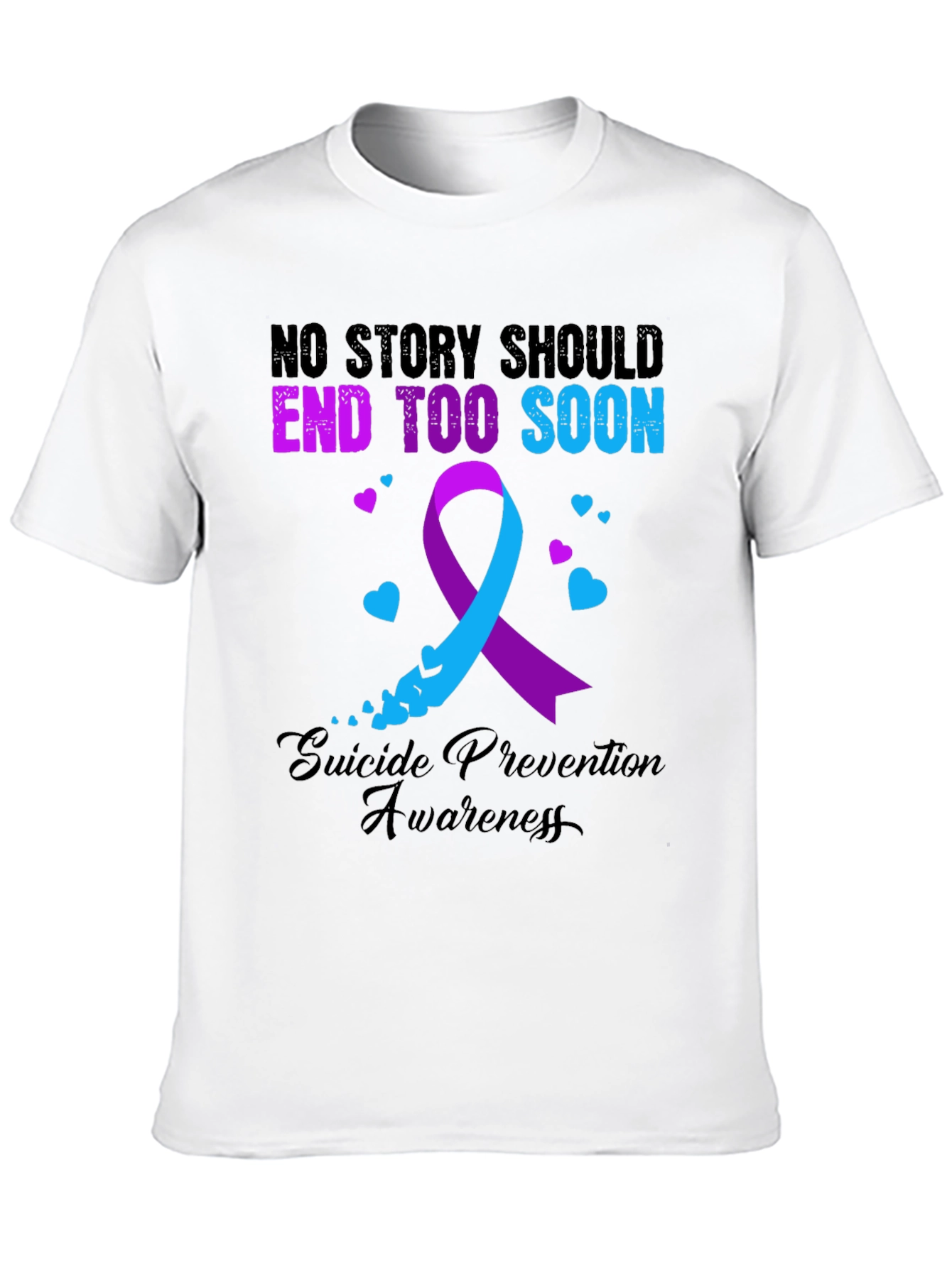 Suicide Prevention Awareness Ribbon T-Shirt