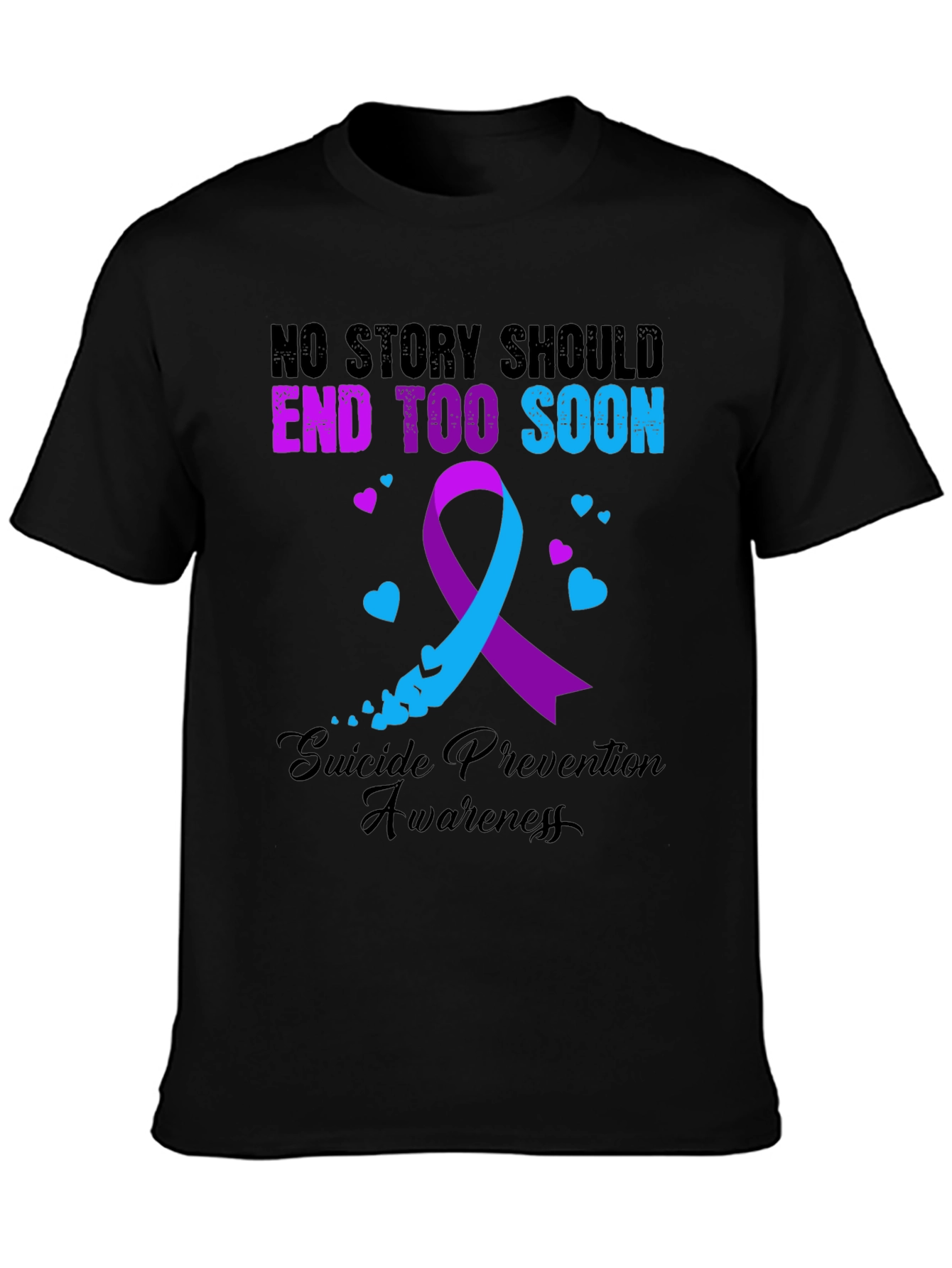 Suicide Prevention Awareness Ribbon T-Shirt