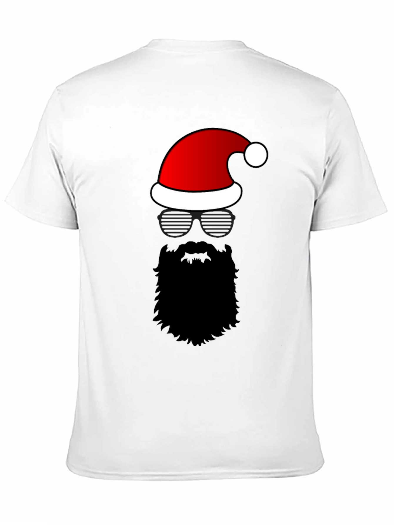 Santa Hat Beard Graphic Tee