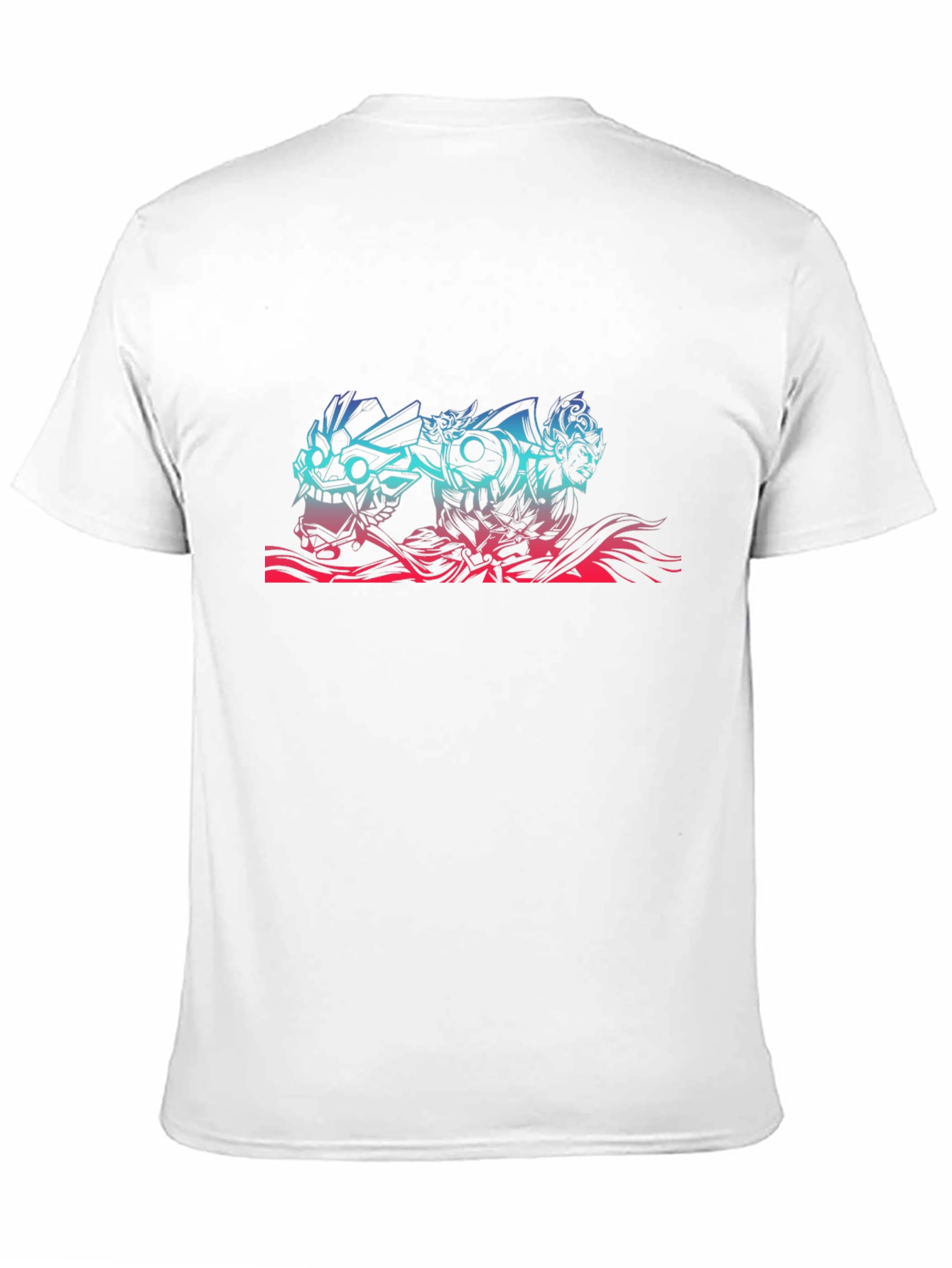 Anime Mask Graphic Tee - Black Cotton T-Shirt