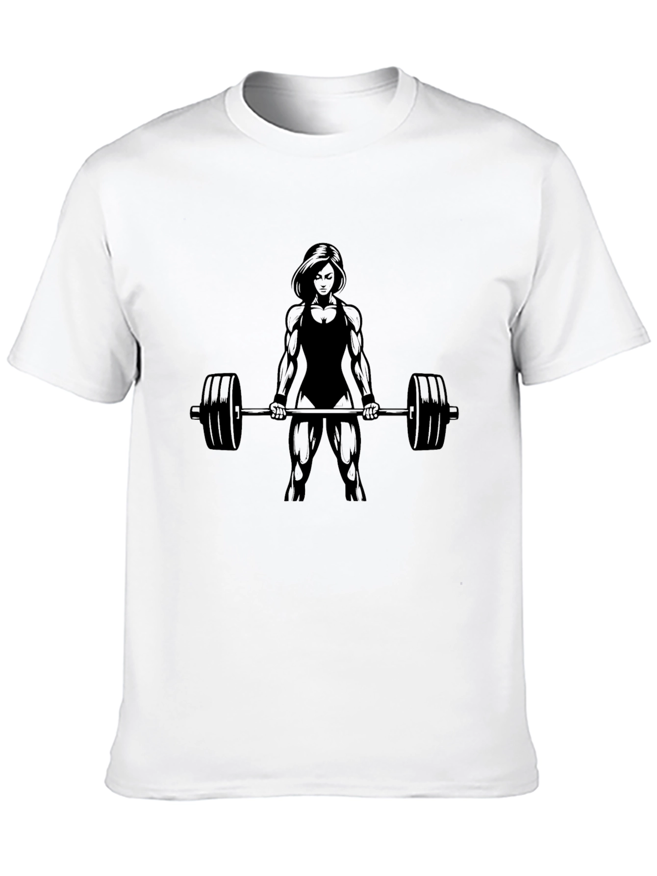 Weightlifting Womans Black T-Shirt