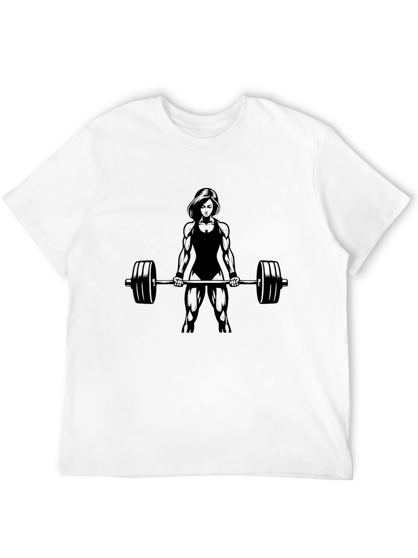 Weightlifting Womans Black T-Shirt
