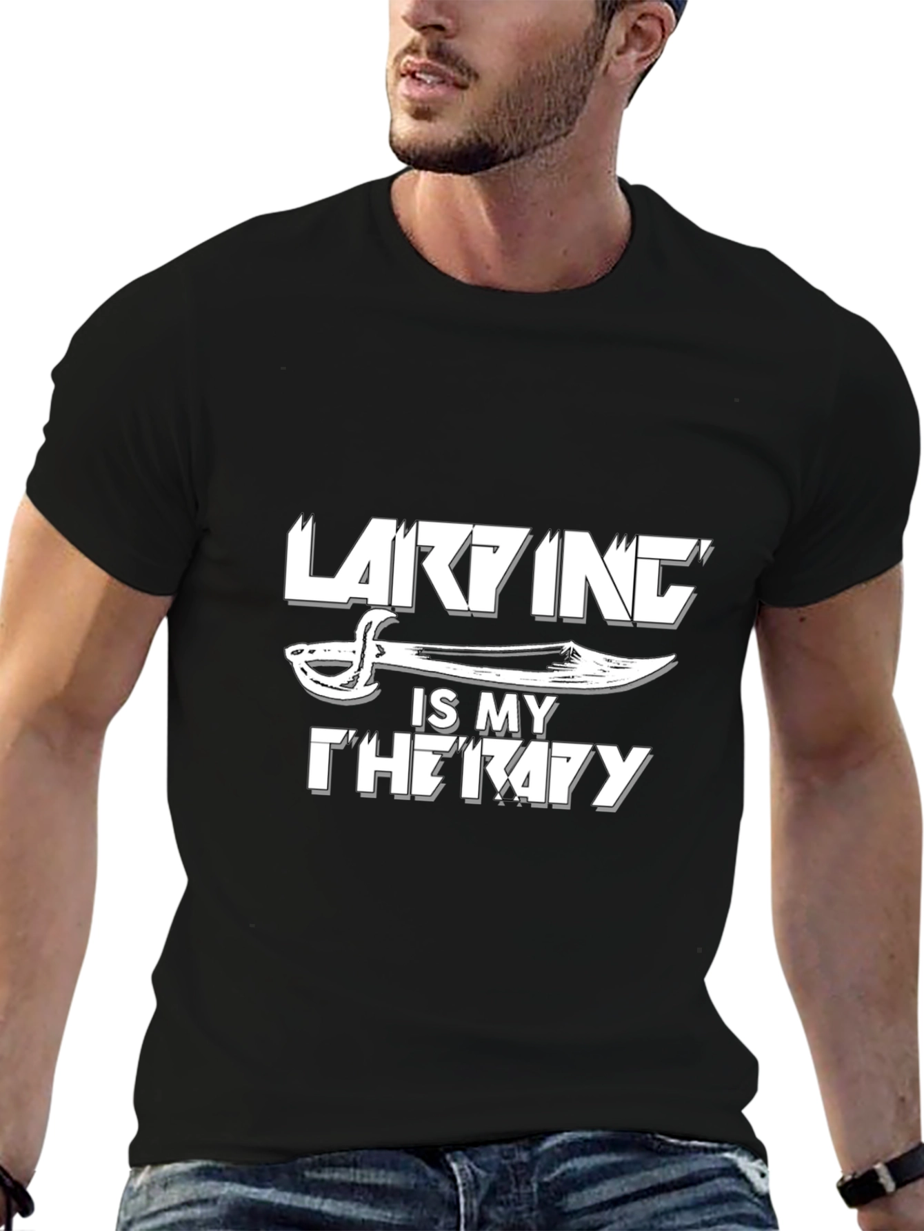 Larking is My Therapy Graphic T-Shirt