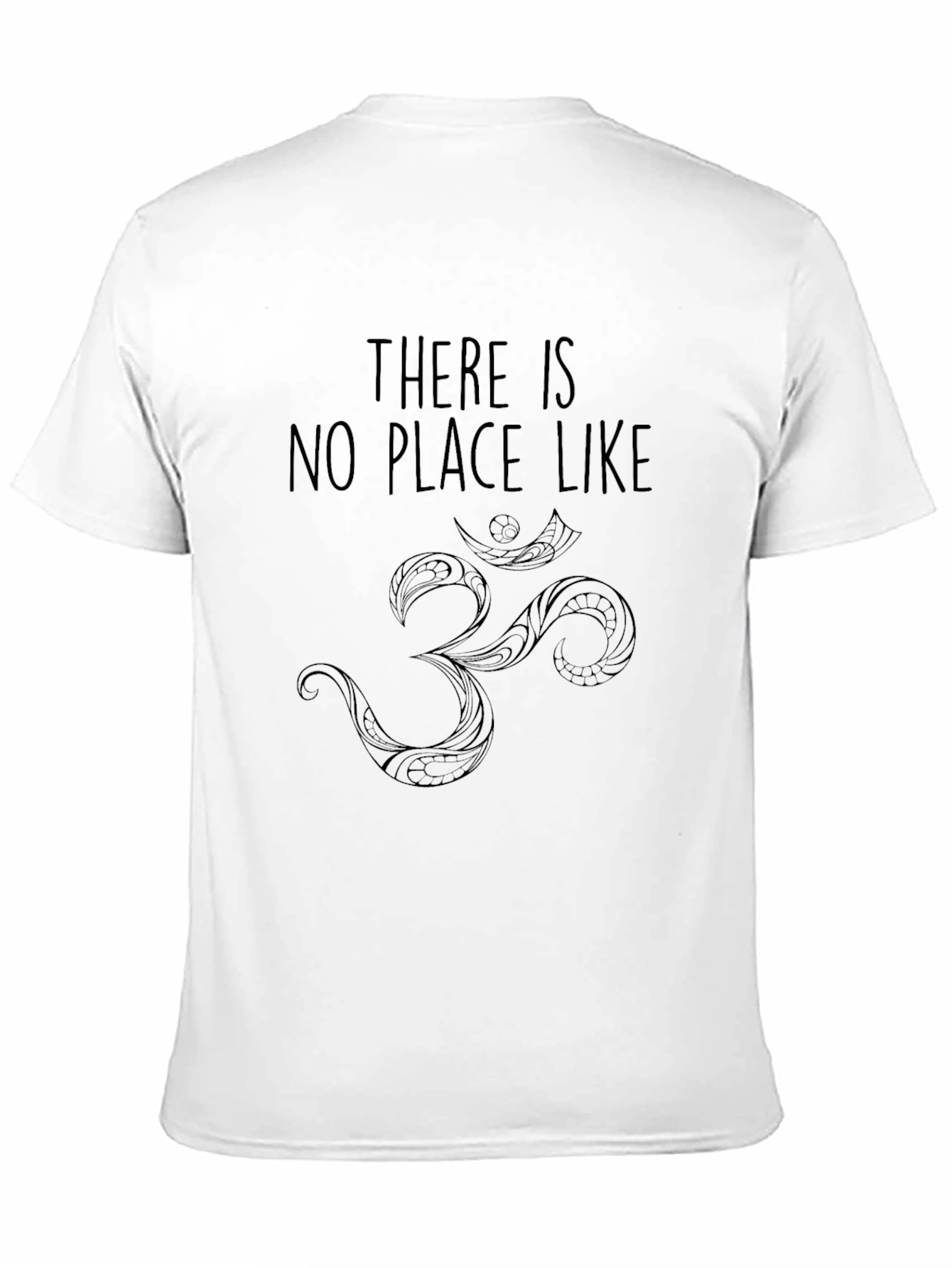 Om Symbol Graphic Tee - Black Crew Neck T-Shirt