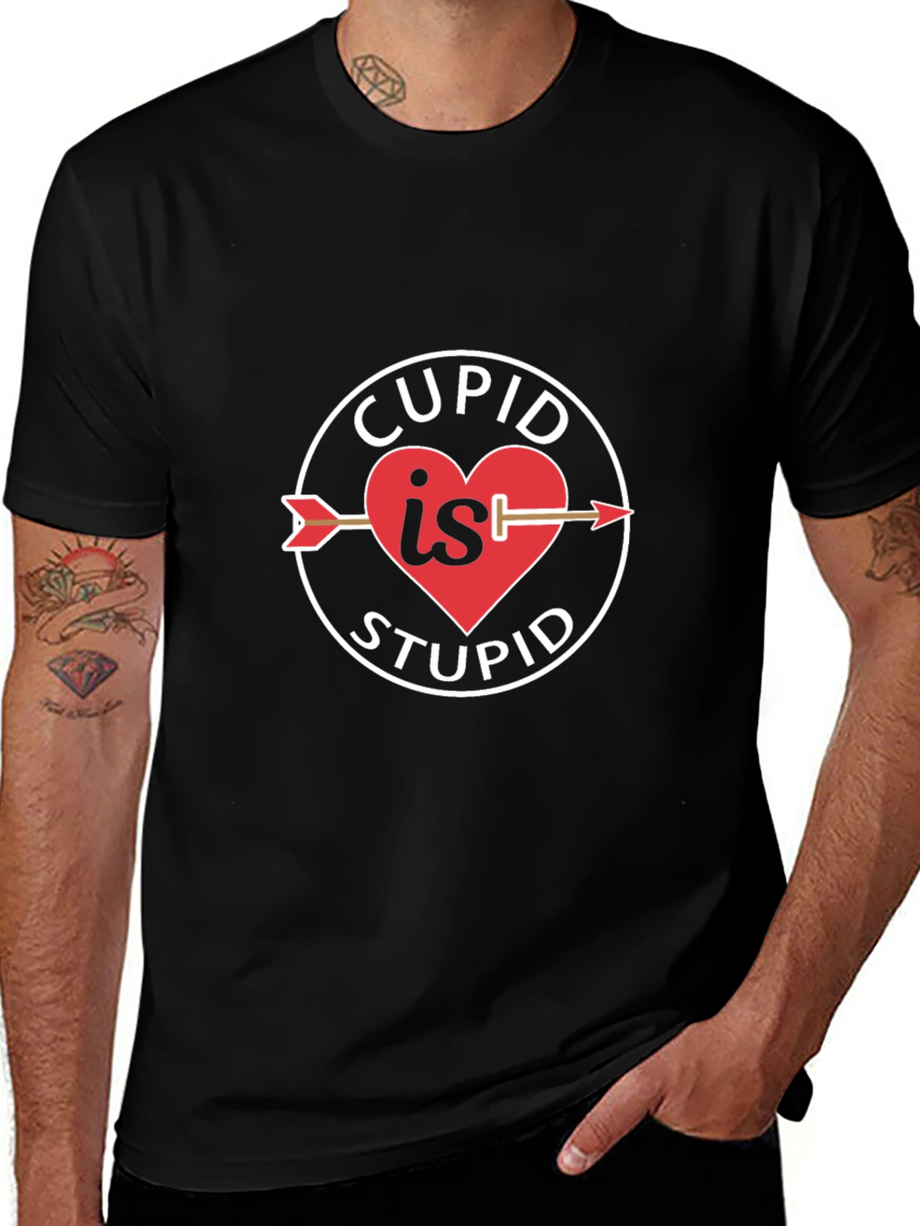 Cupid is Stupid T-Shirt - Anti Valentines Day