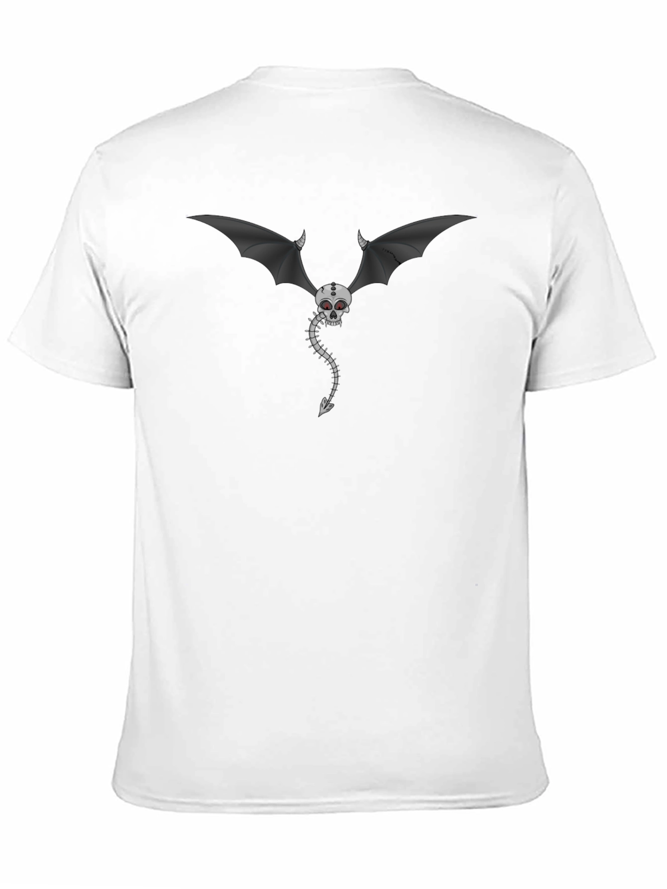 Skull Bat Graphic Tee - Mens Black T-Shirt