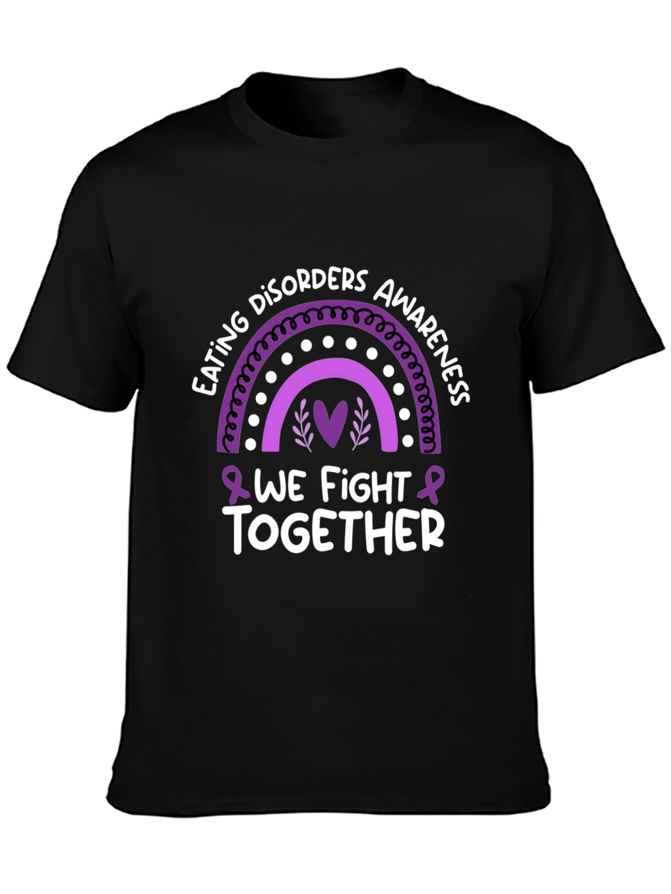 Eating Disorders Awareness T-Shirt We Fight Together
