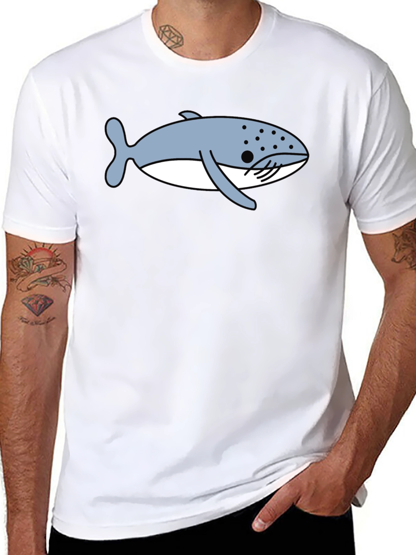 Whale Graphic Tee - Casual Comfort
