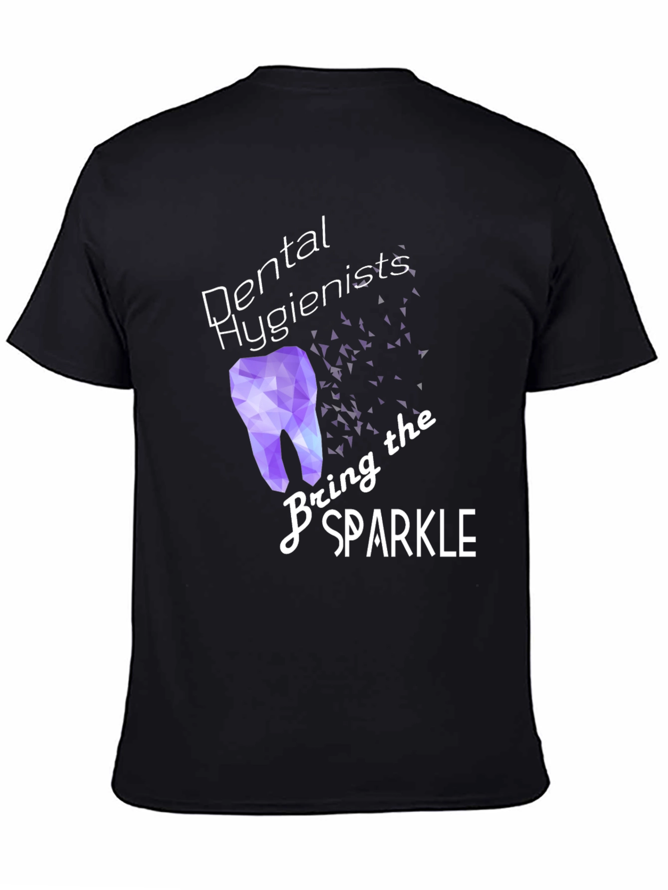 Dental Hygienist Sparkle T-Shirt - Black