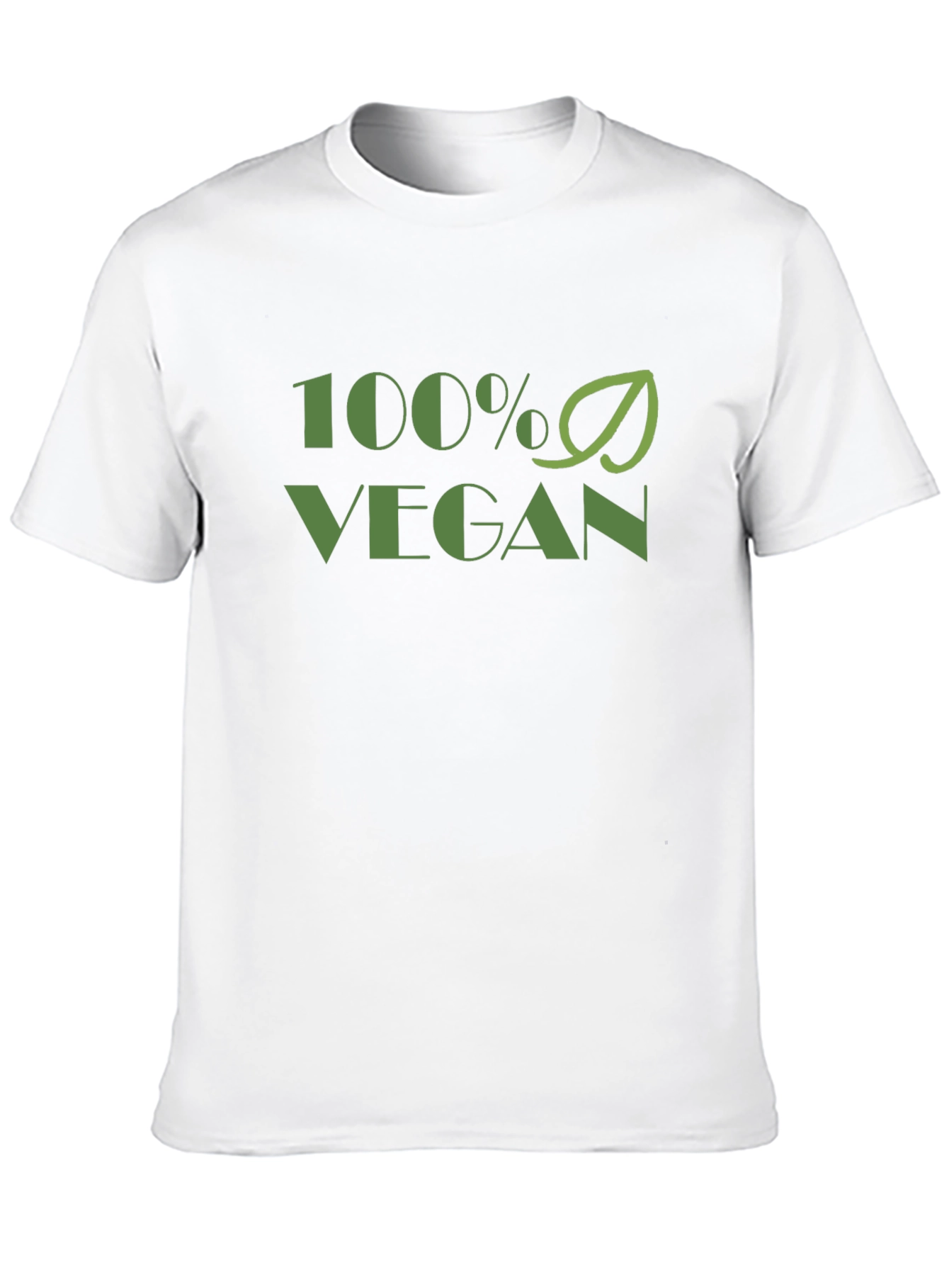 100% Vegan Graphic Tee - Black