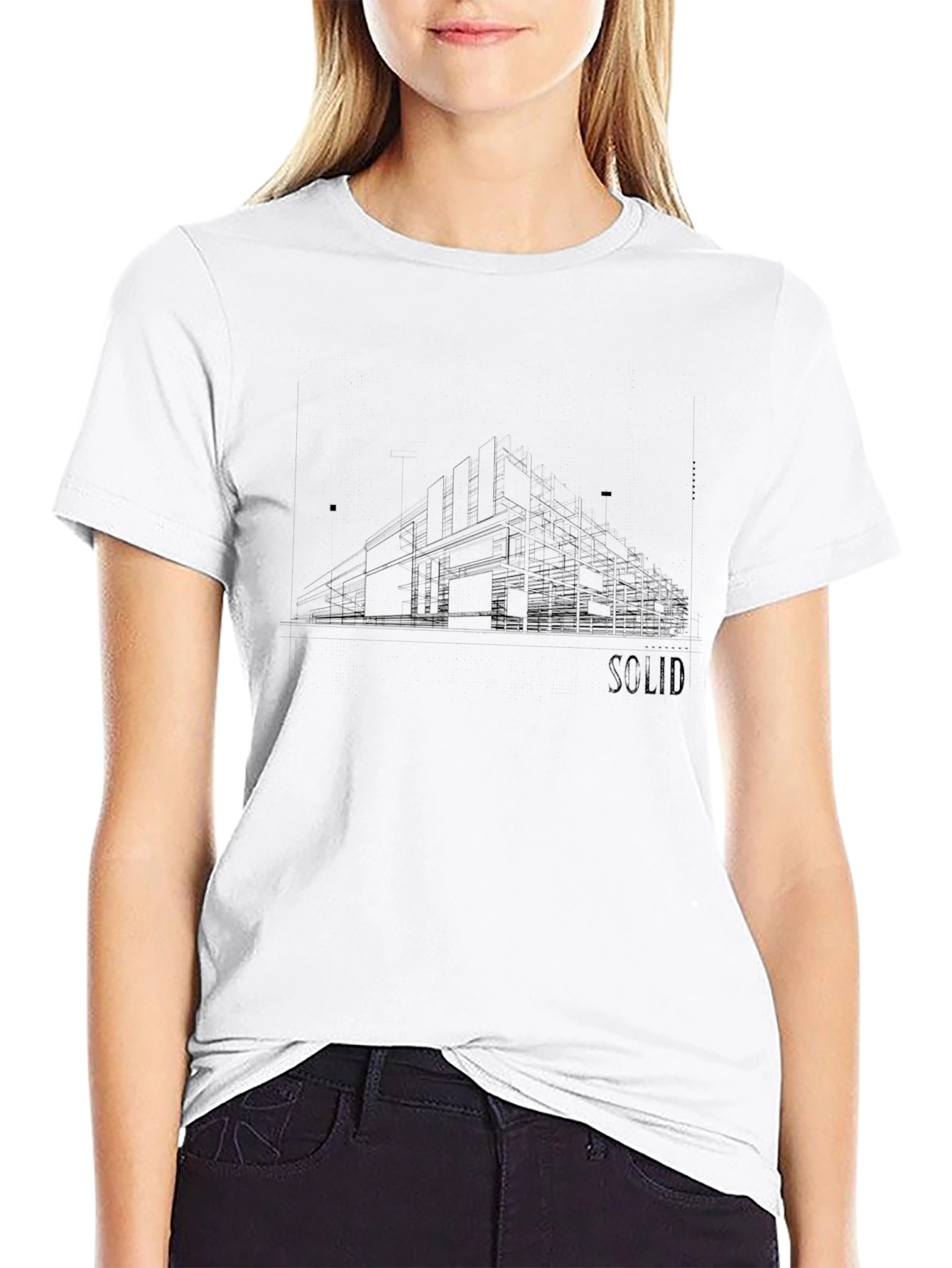 Modernist Architecture Tee - SOLID Graphic Print