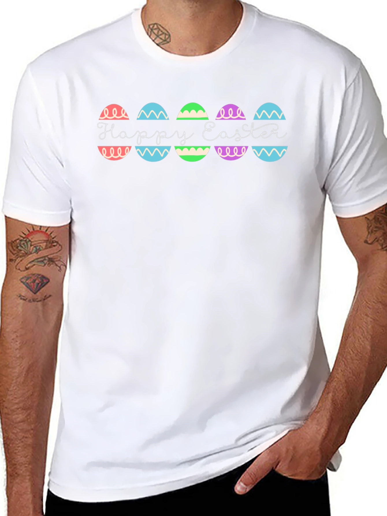 Happy Easter Egg Graphic T-Shirt - Unisex