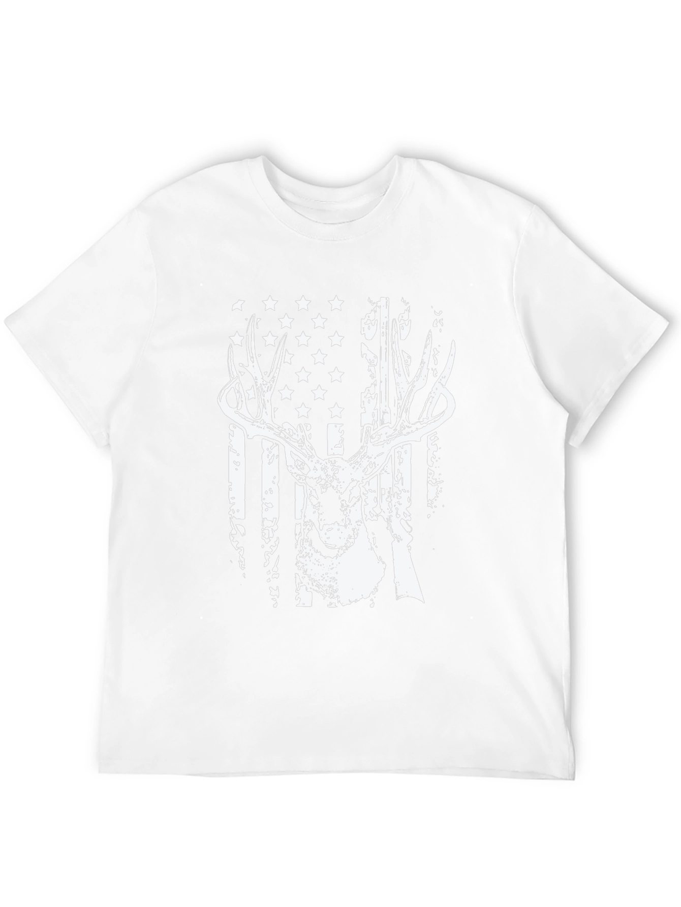 American Flag Deer Hunting T-Shirt